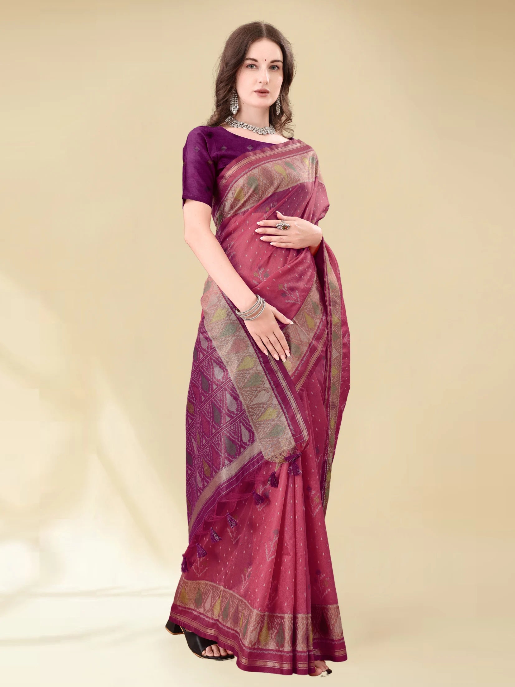 LEAF SILK SAREE
