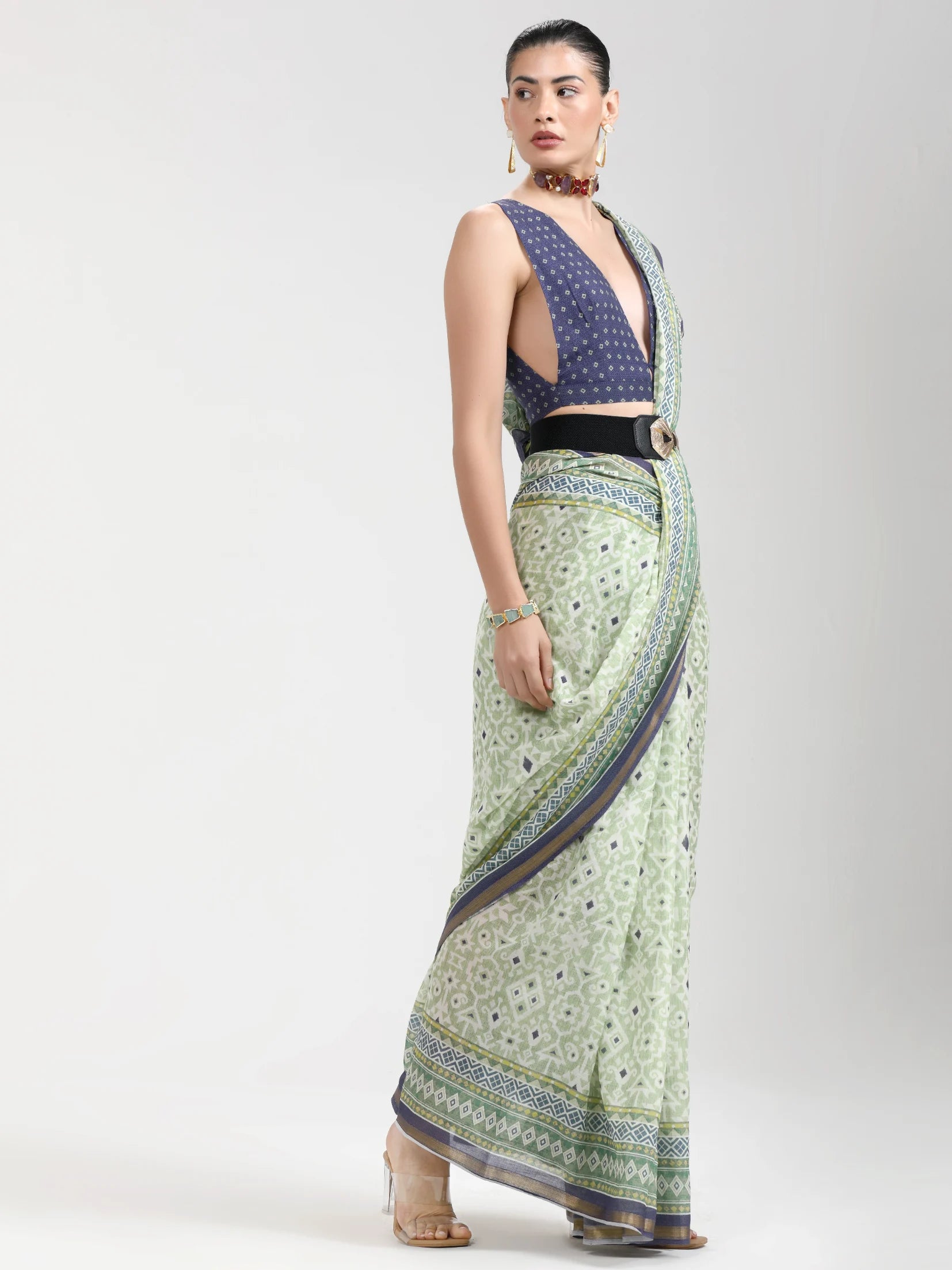 VISCOSE MUL LIVA DIGITAL PRINTED SAREE