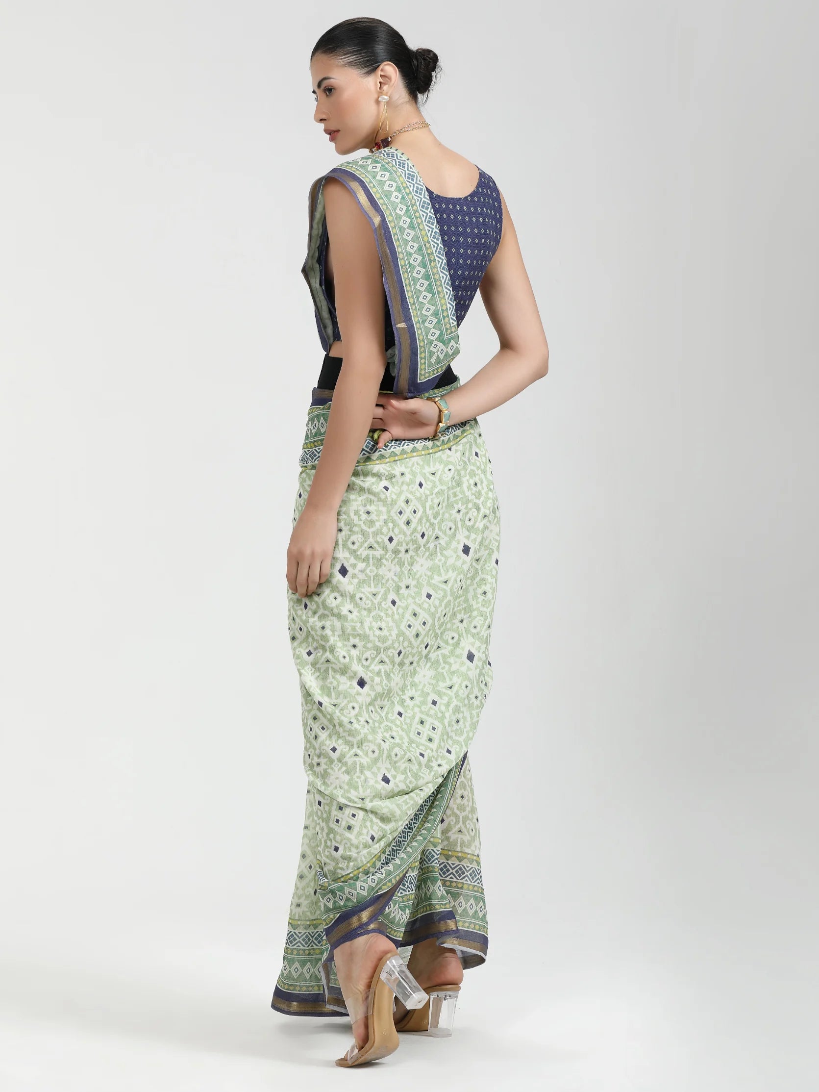 VISCOSE MUL LIVA DIGITAL PRINTED SAREE