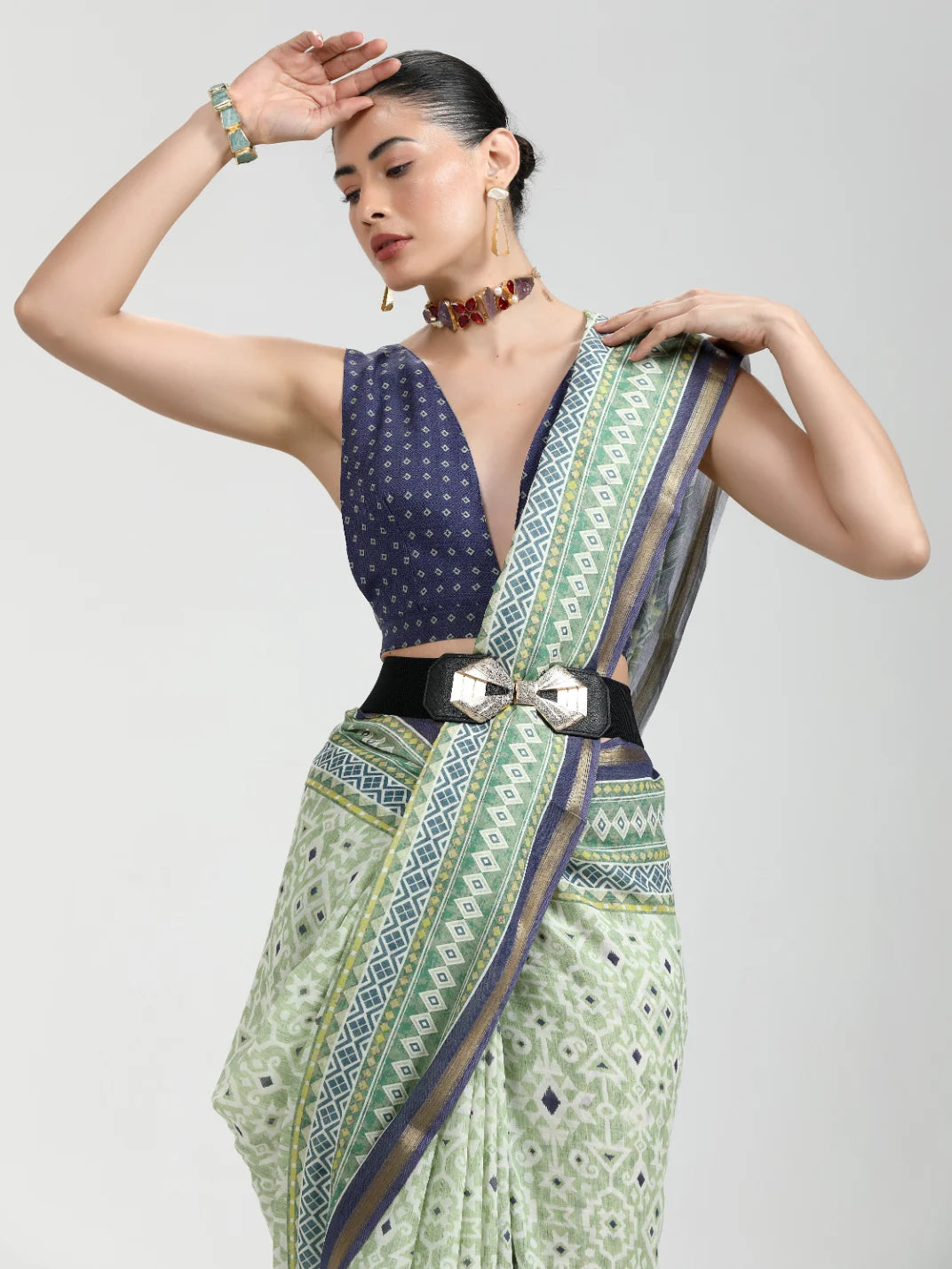 VISCOSE MUL LIVA DIGITAL PRINTED SAREE