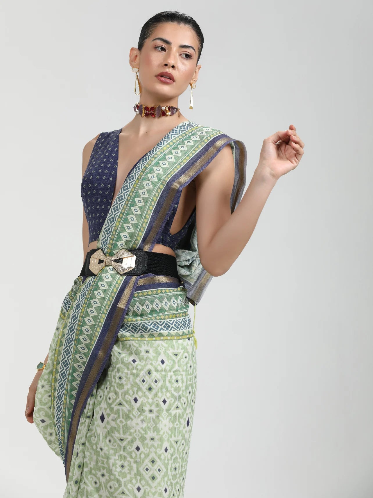 VISCOSE MUL LIVA DIGITAL PRINTED SAREE