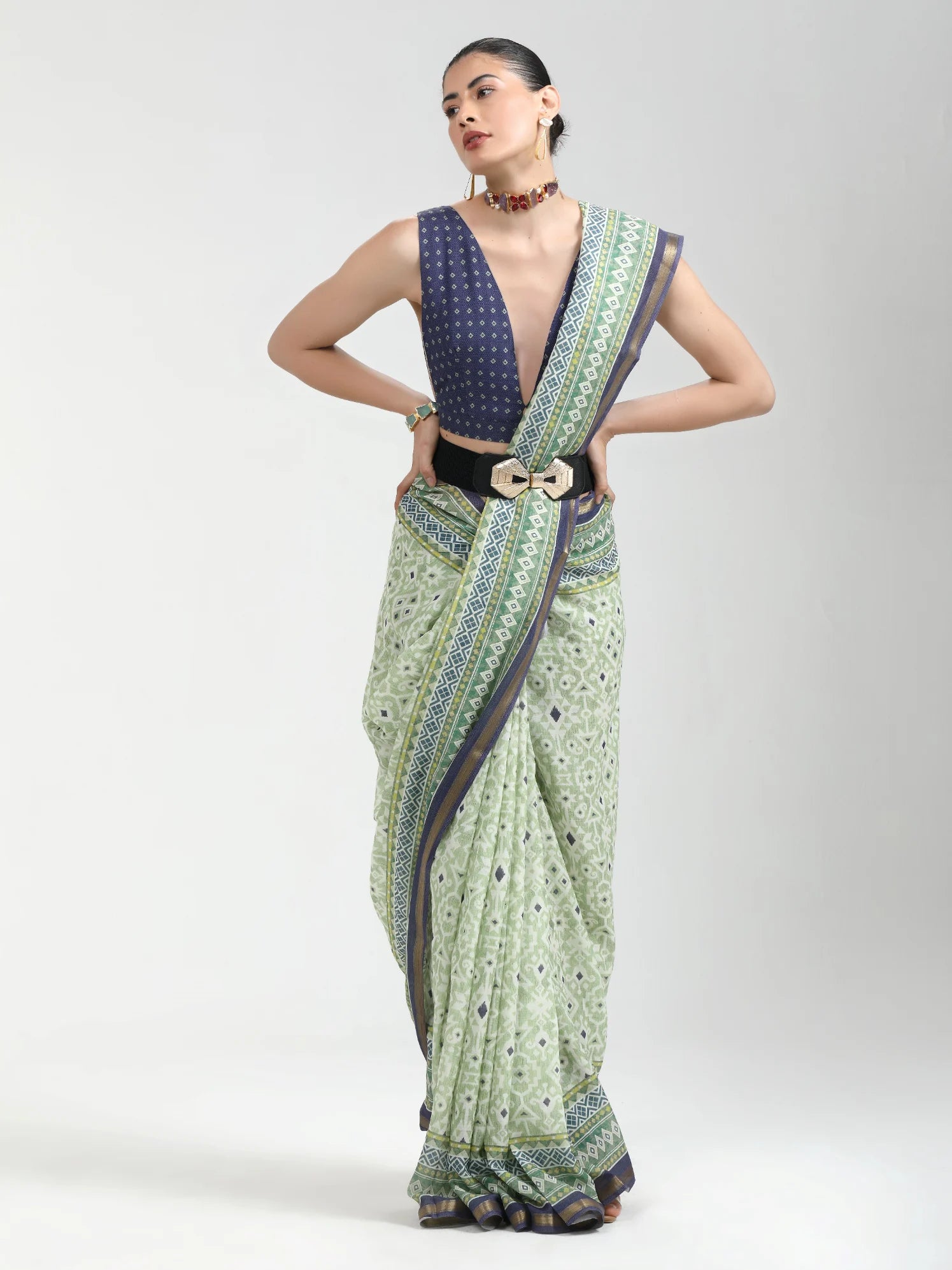 VISCOSE MUL LIVA DIGITAL PRINTED SAREE
