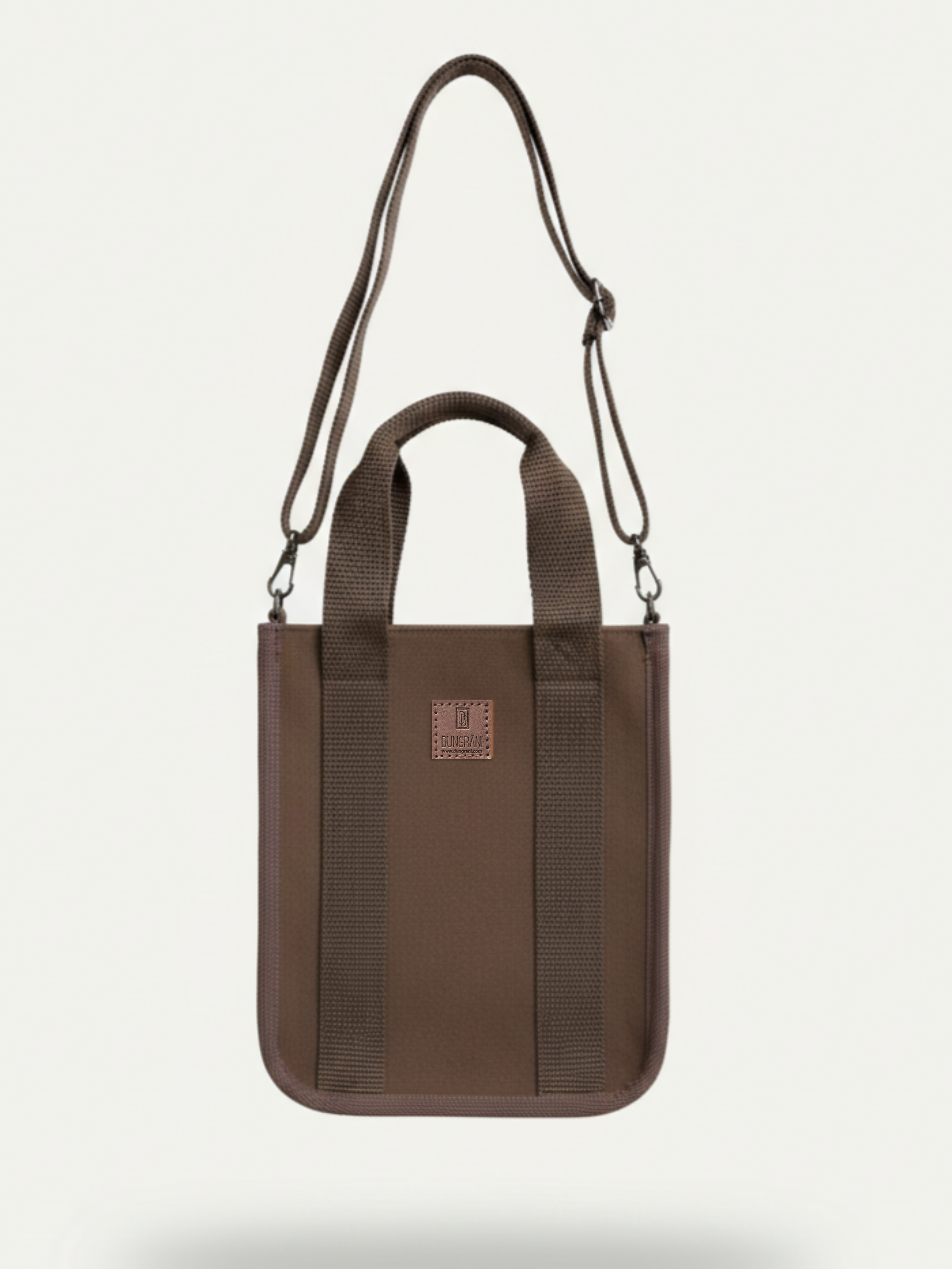 BROWN MINI CLASSIC CANVAS TOTE BAG