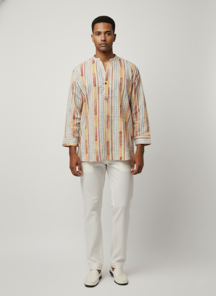 C.C CHAIN BATIK MULTI COLOR MENS SHIRT