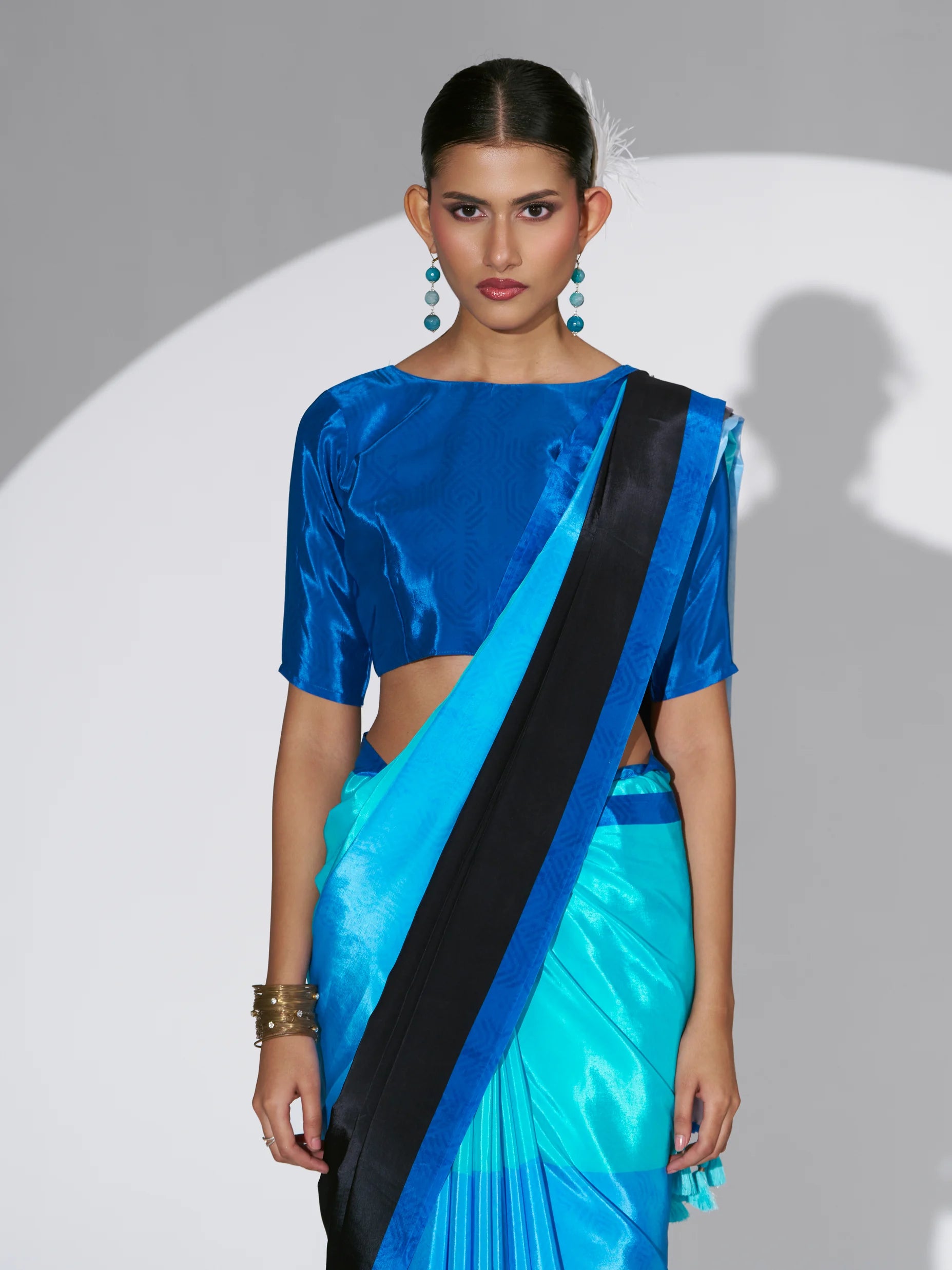 NATURAL CRAPE DIGITAL PRINTED SAREE