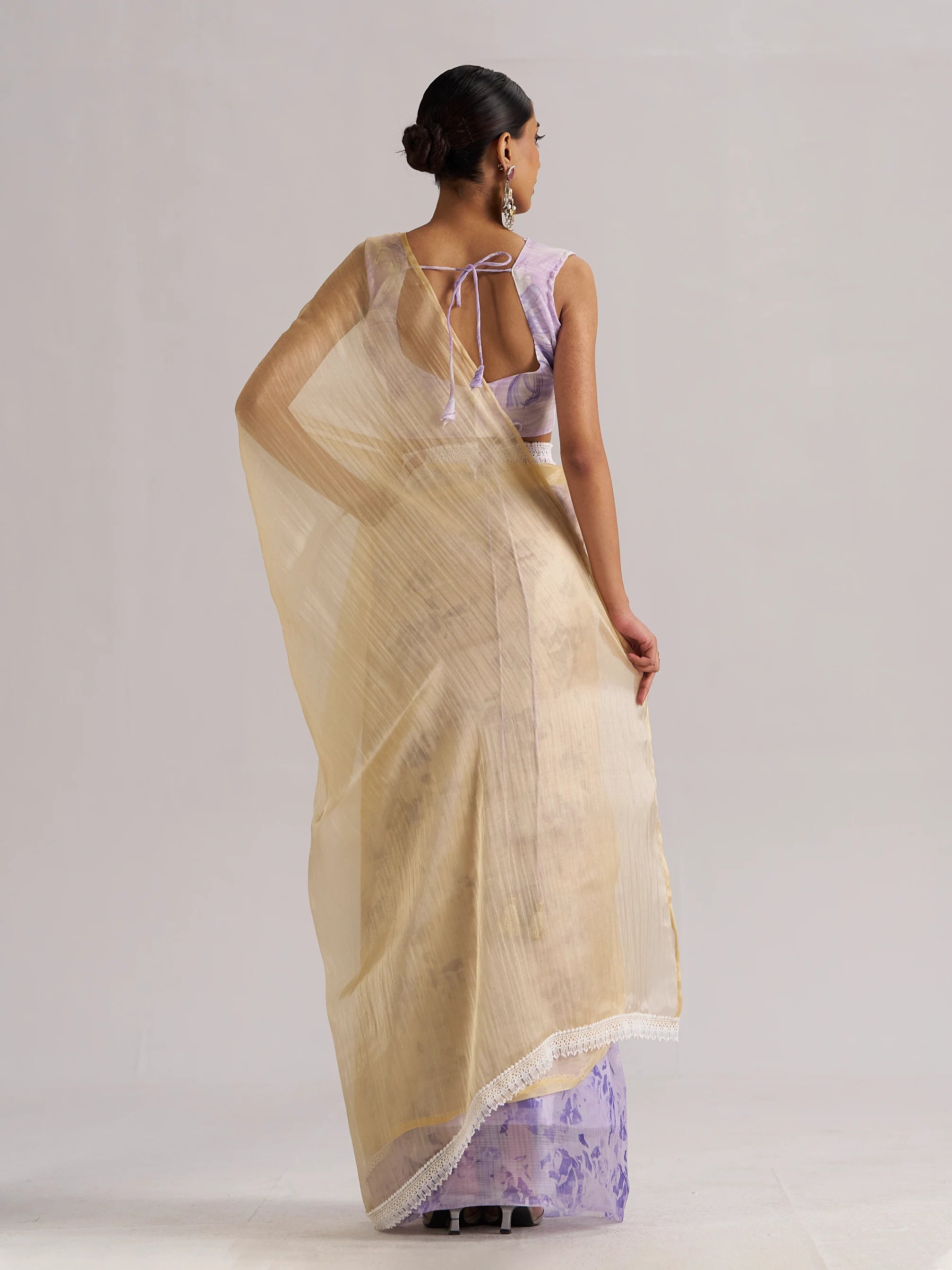 SANGRIA READY TO WEAR SAREE WITH BLOUSE