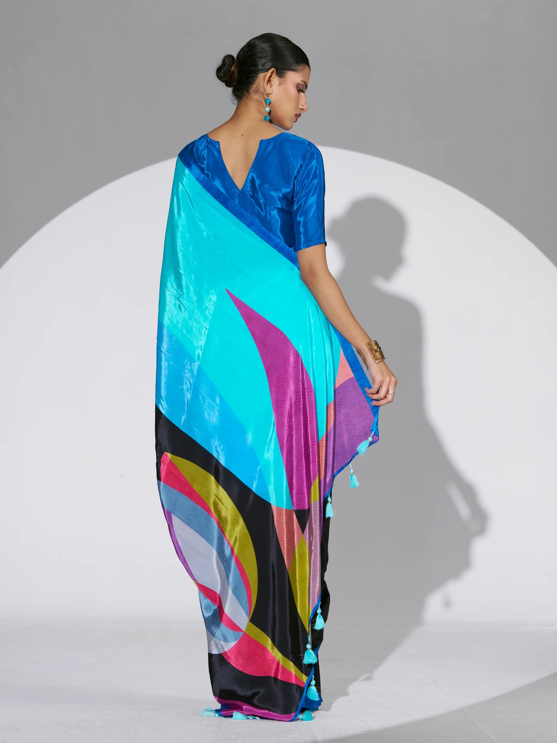 NATURAL CRAPE DIGITAL PRINTED SAREE