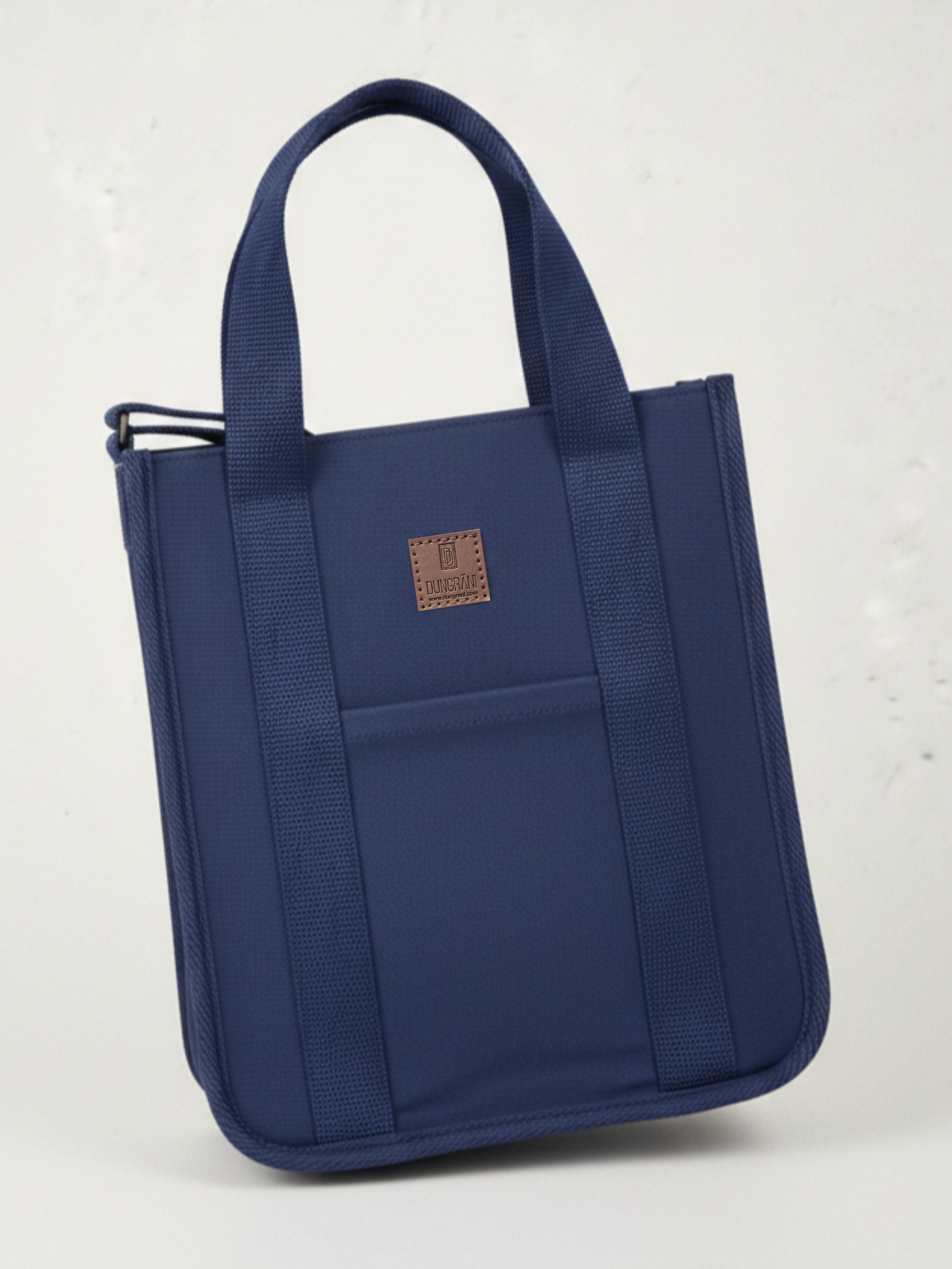 NAVY BLUE LARGE CLASSIC CANVAS TOTE BAG