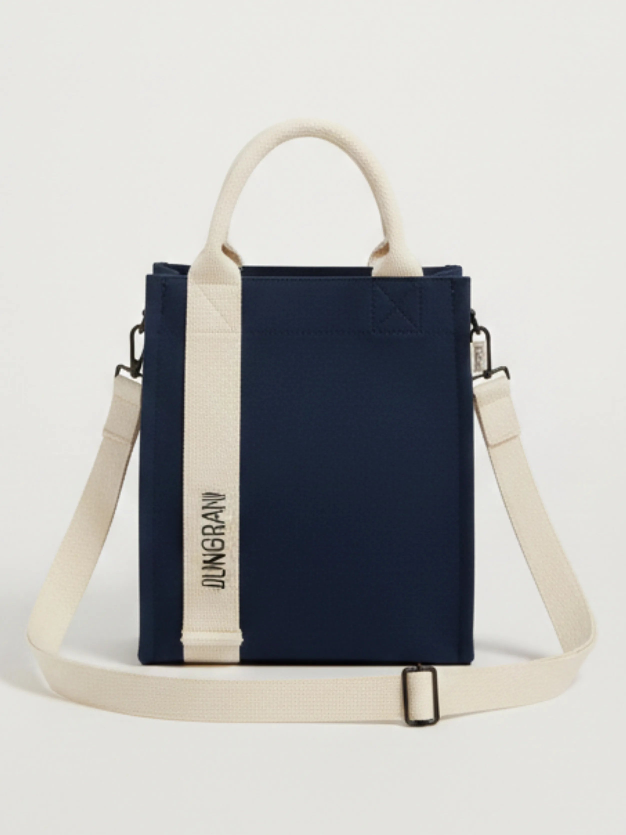 NAVY BLUE MINI SQUAR TOTE BAG