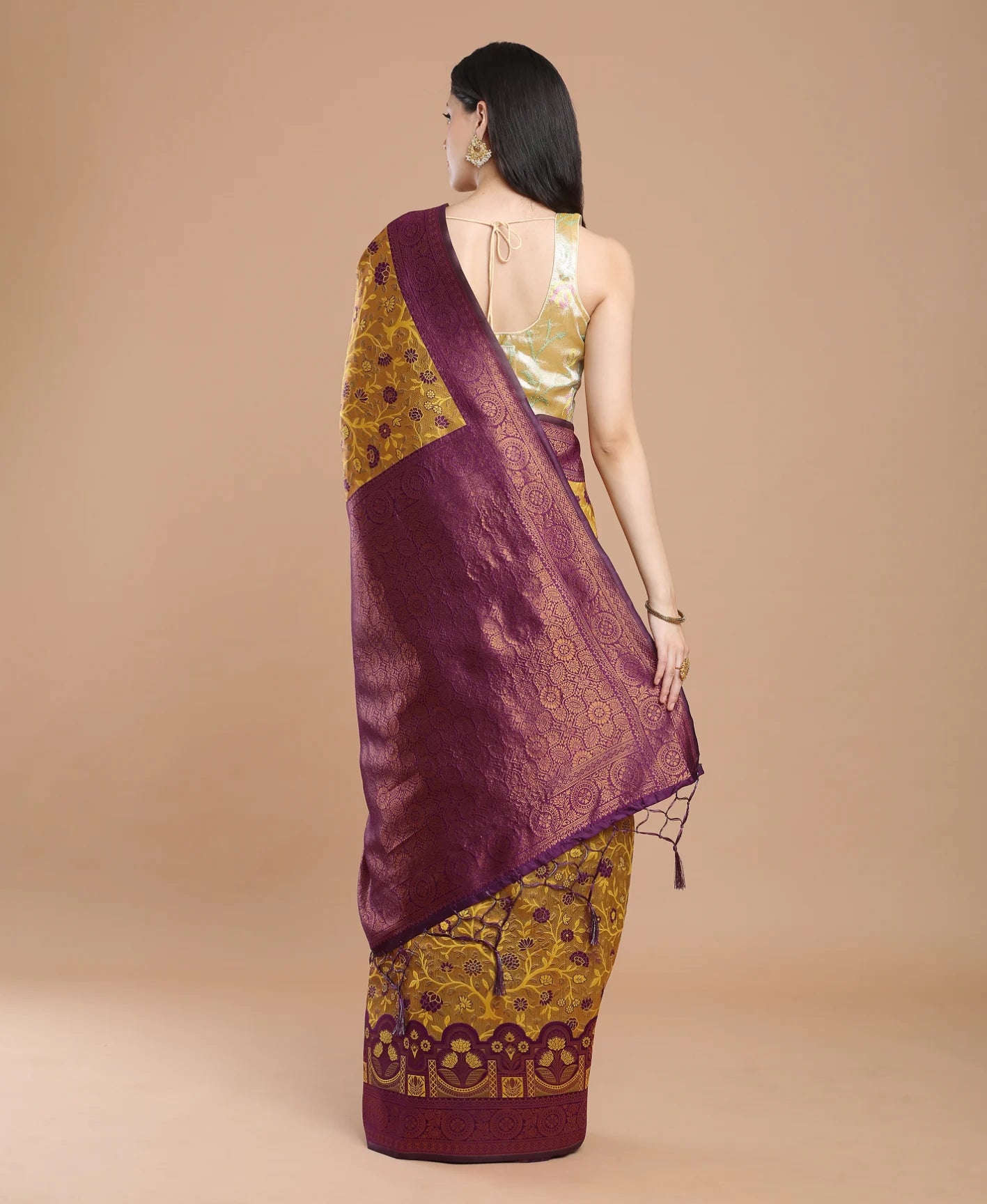 MERRY GOLD SILK SAREE