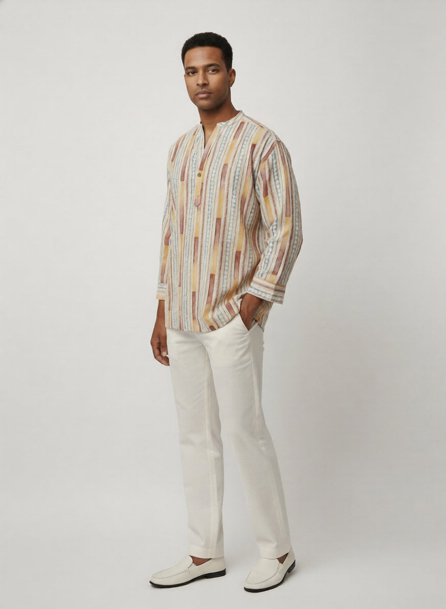 C.C CHAIN BATIK MULTI COLOR MENS SHIRT