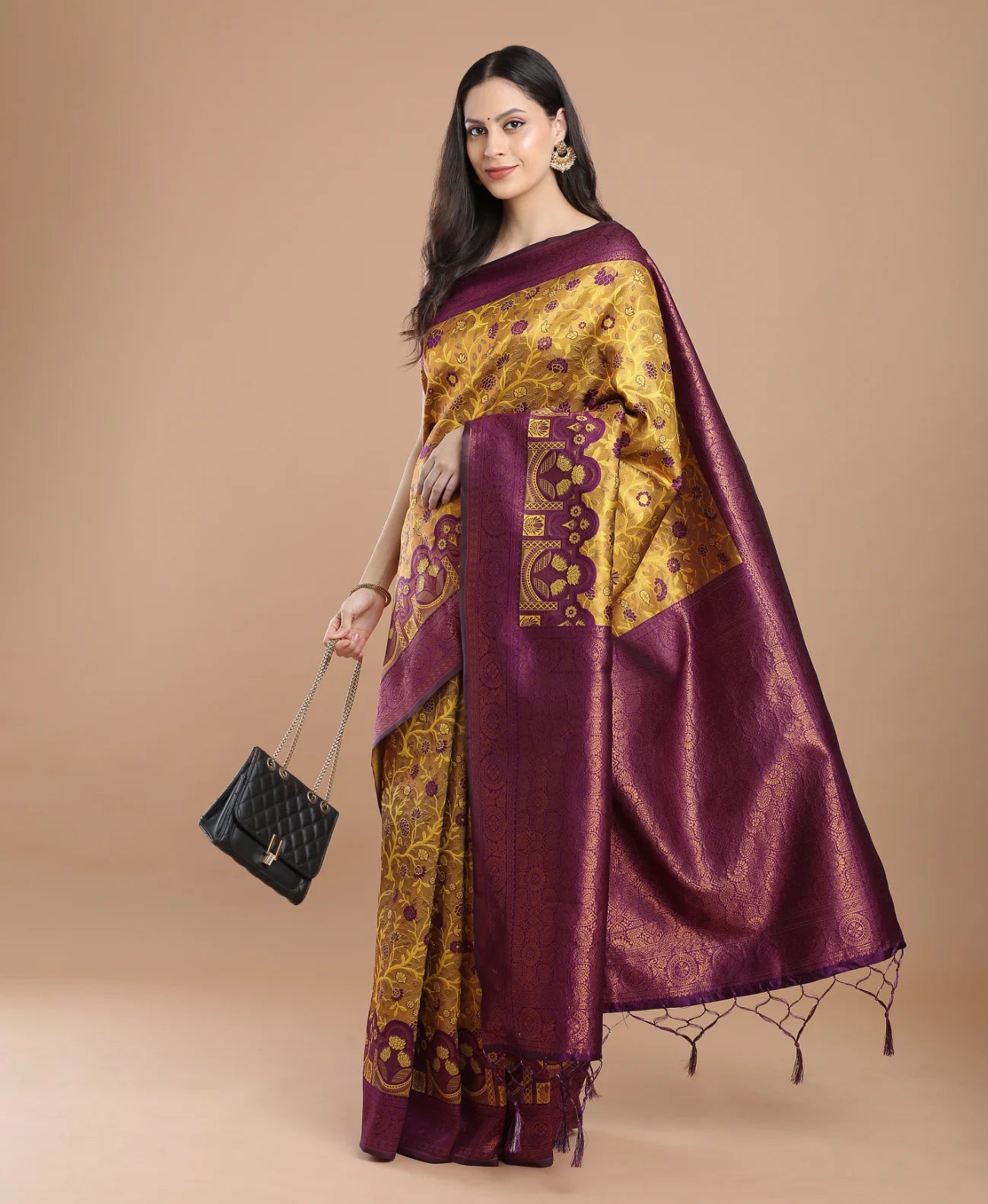 MERRY GOLD SILK SAREE