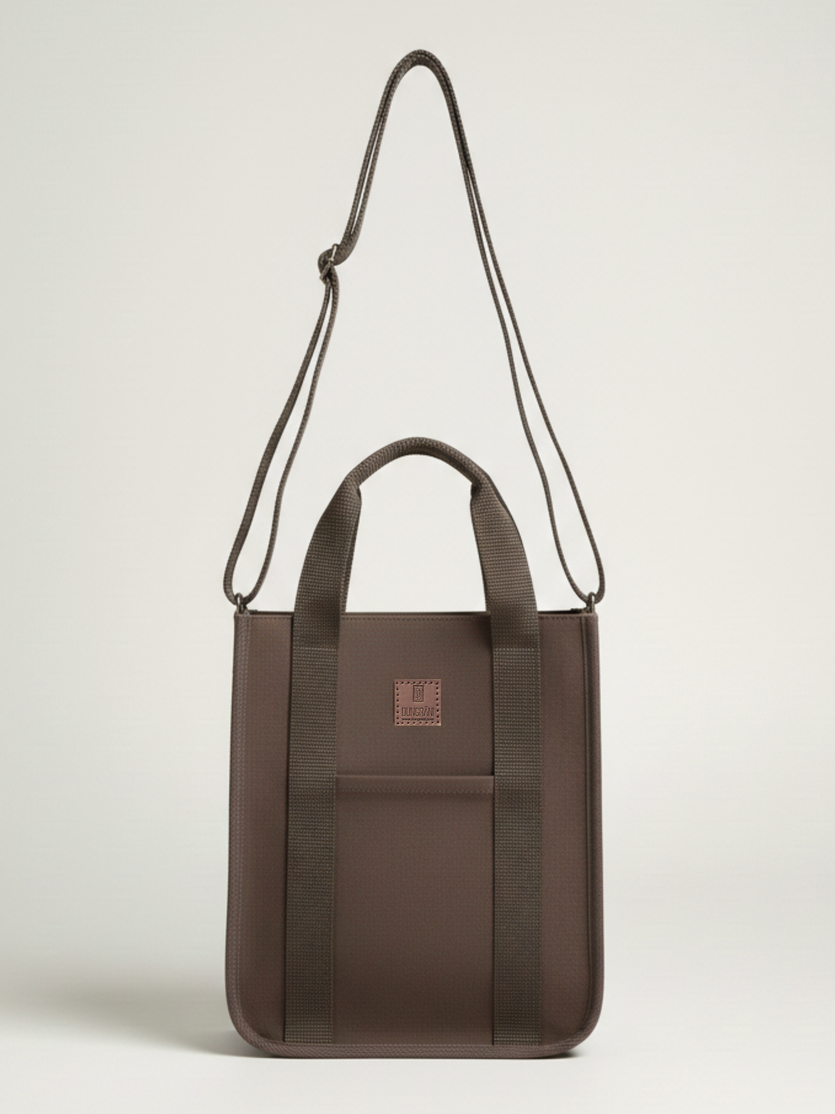 BROWN LARGE CLASSIC CANVAS TOTE BAG