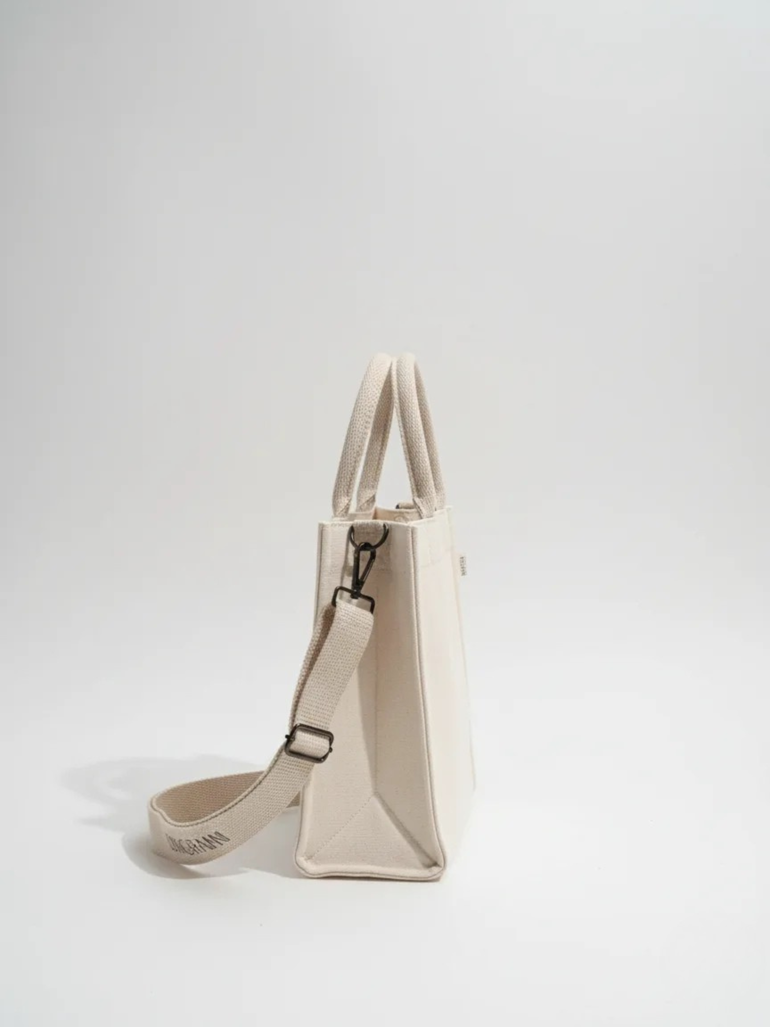 NATURAL BEIGE MINI SQUAR TOTE BAG