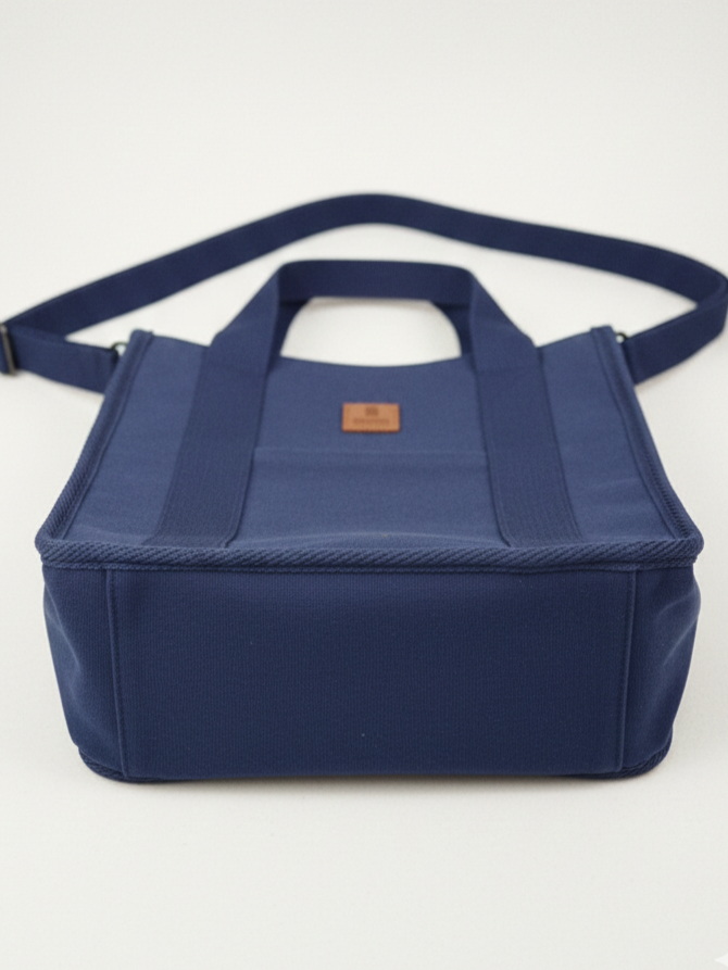 NAVY BLUE LARGE CLASSIC CANVAS TOTE BAG