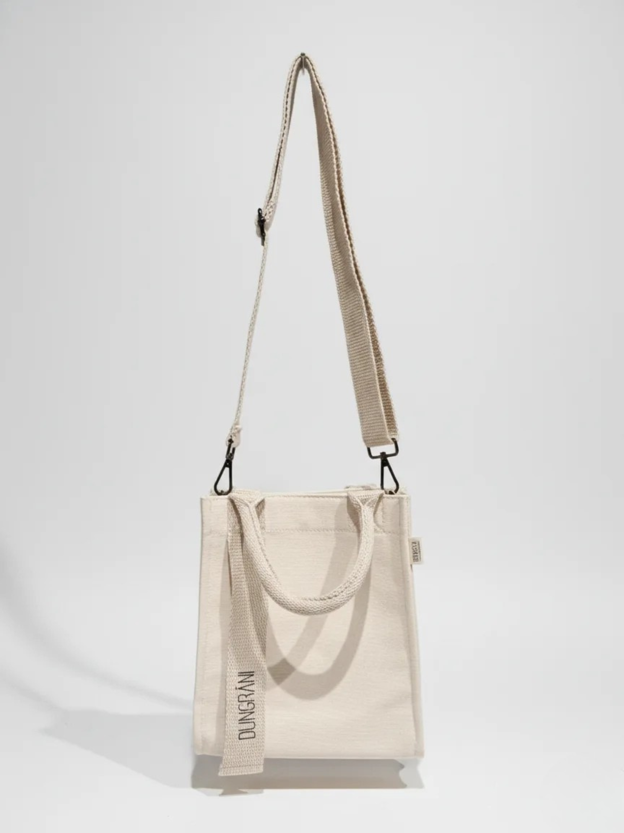 NATURAL BEIGE MINI SQUAR TOTE BAG