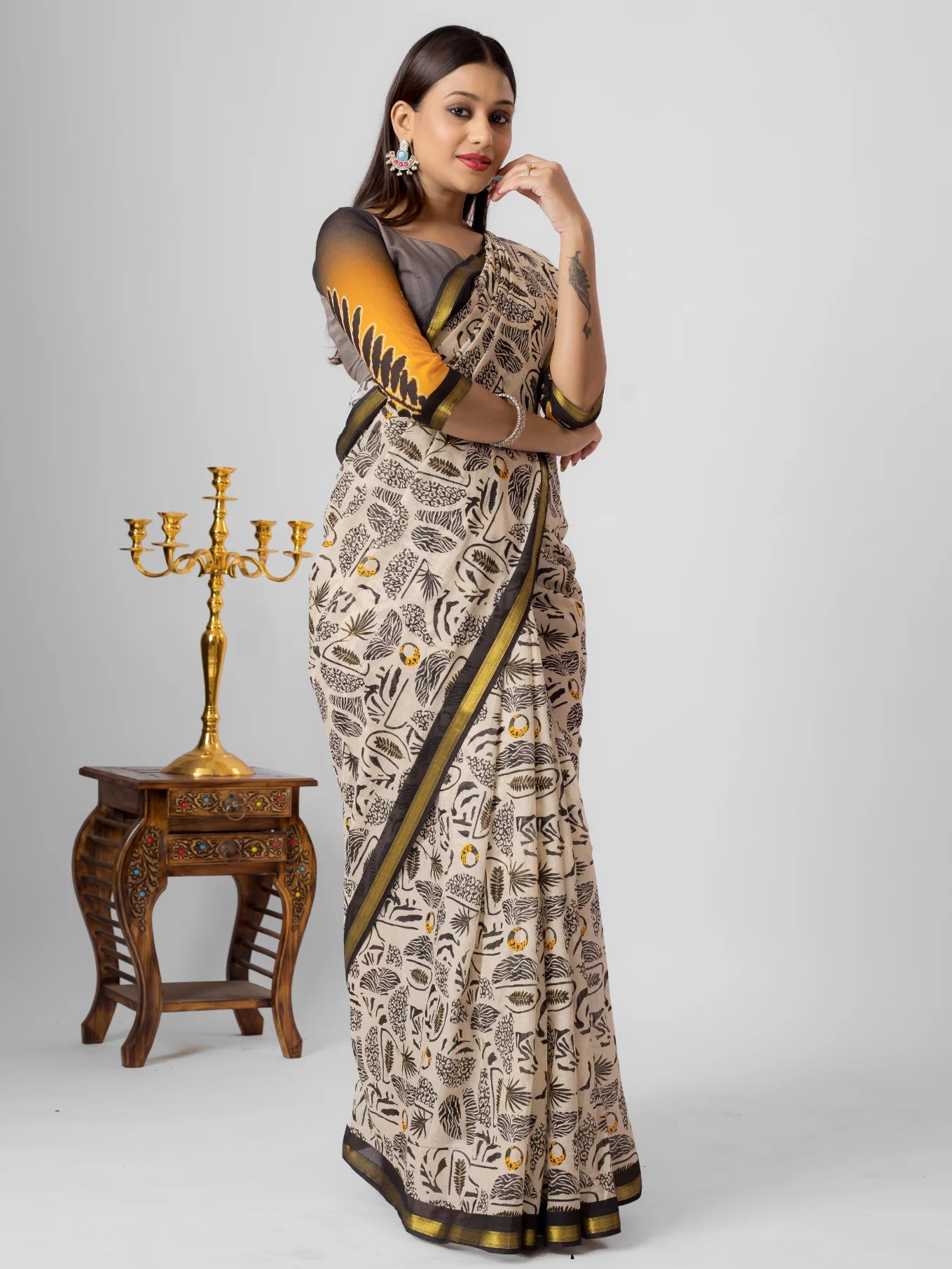 VISCOSE MUL LIVA DIGITAL PRINTED SAREE