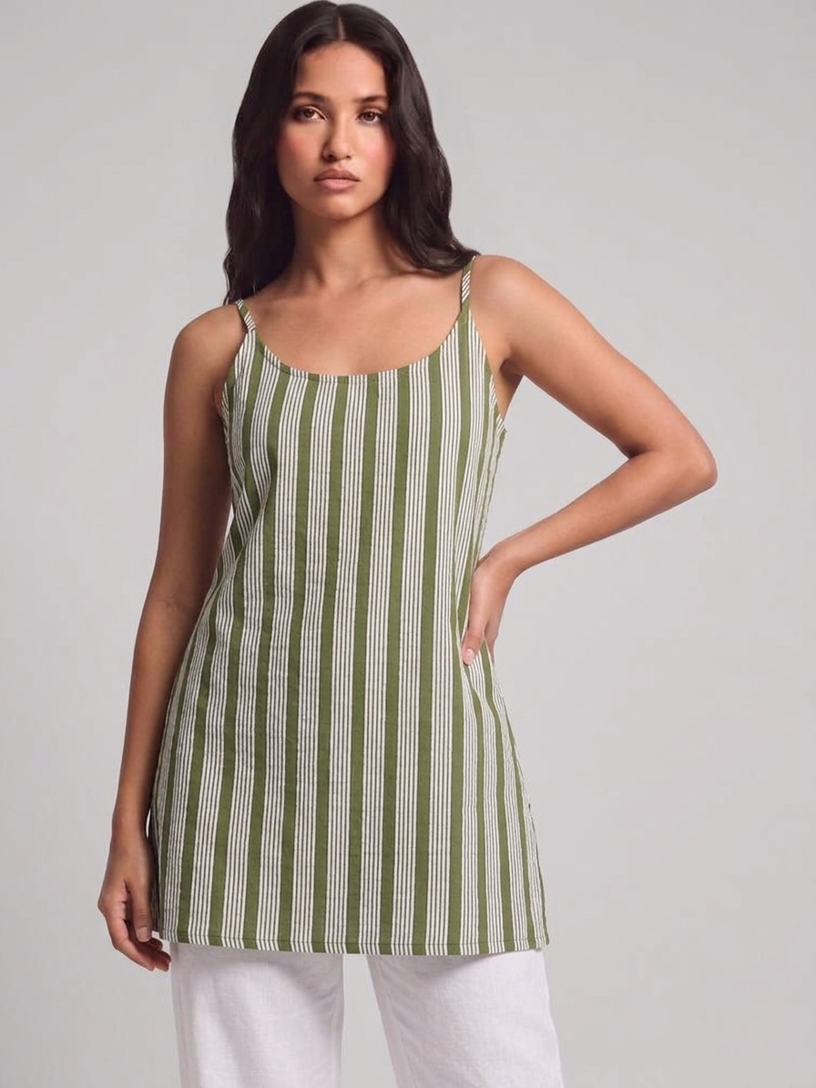 DUNGRANI HANDCRAFTED GREEN CC COIN 2 IN 1 BATIK DRESS