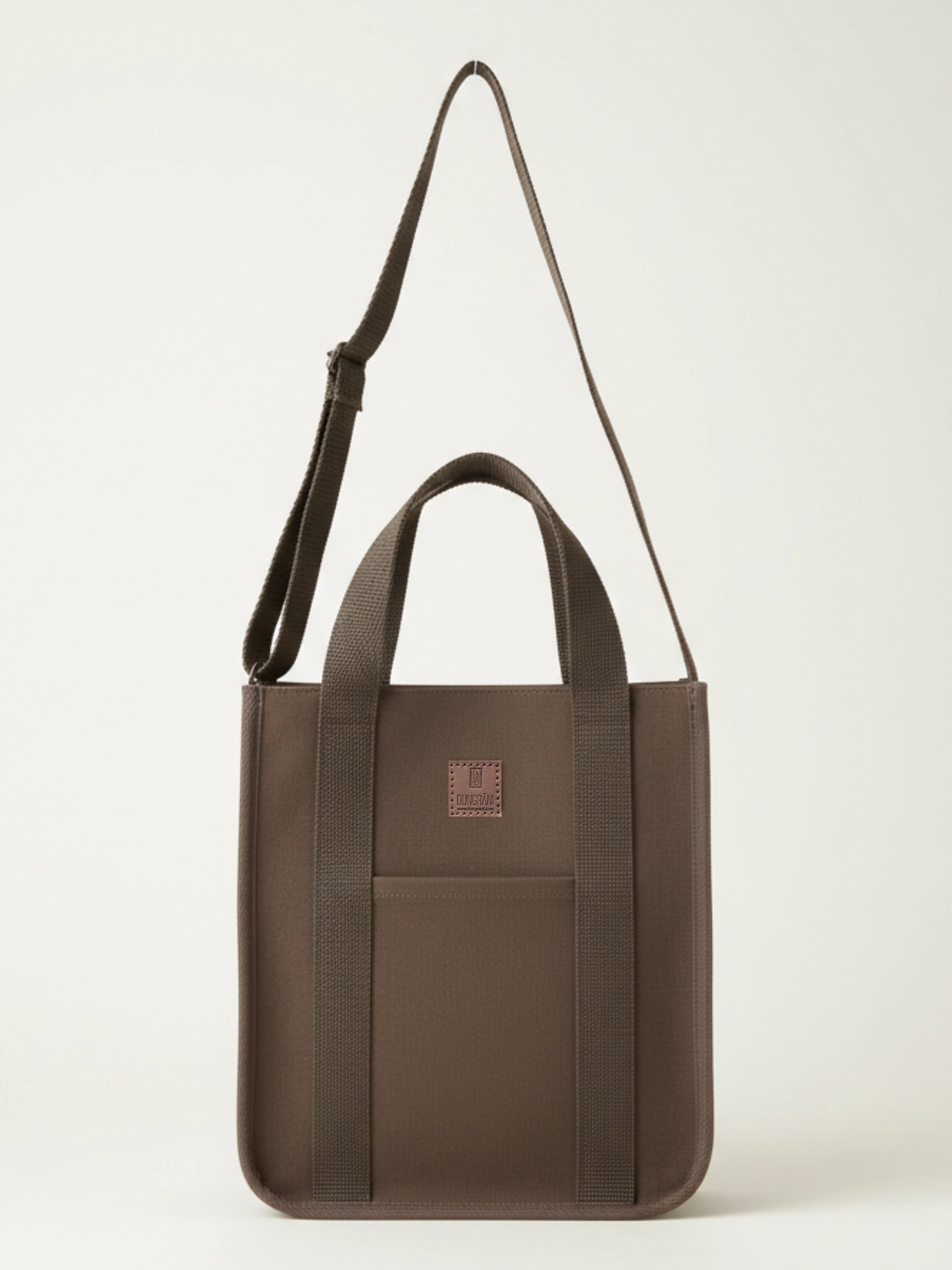 BROWN LARGE CLASSIC CANVAS TOTE BAG