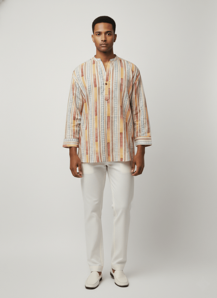 C.C CHAIN BATIK MULTI COLOR MENS SHIRT