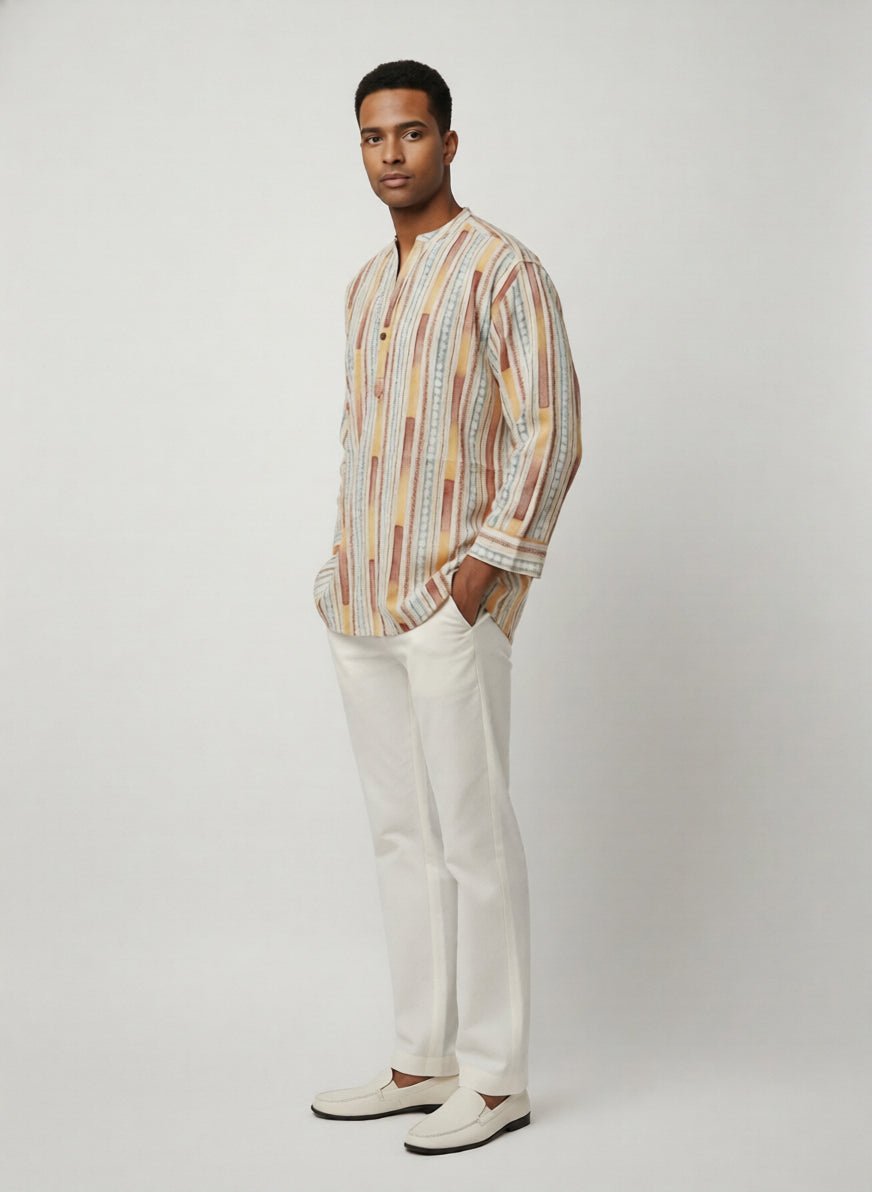 C.C CHAIN BATIK MULTI COLOR MENS SHIRT