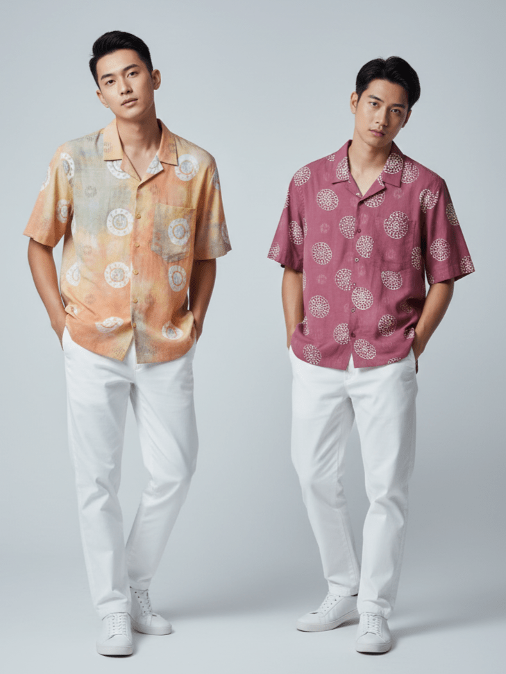 C.C COIN BATIK PRINTED RANI MENS RELAXFIT SHIRT