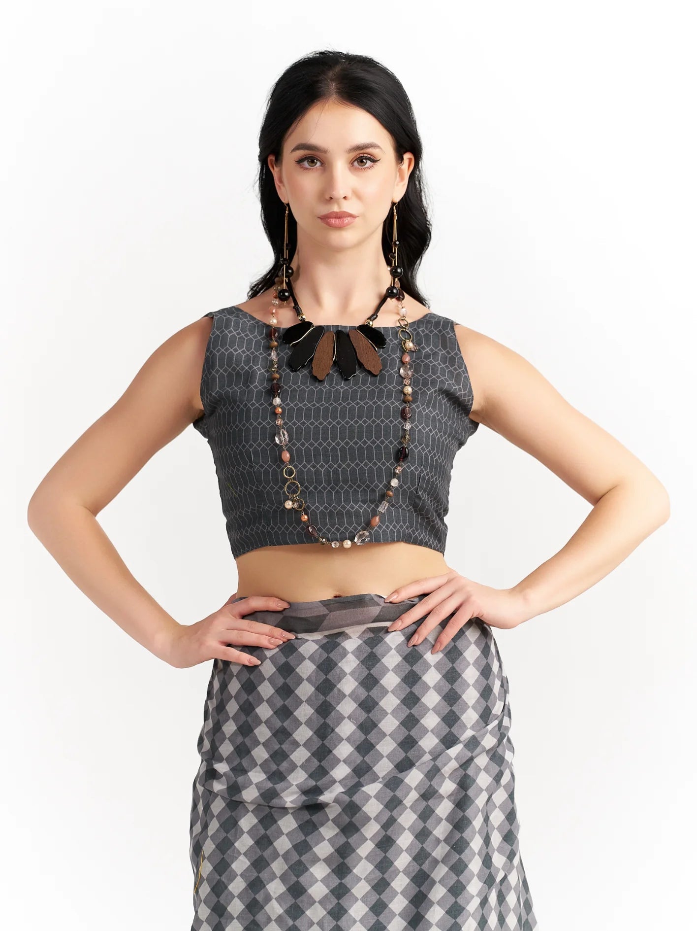 DIM GRAY VISCOSE MUL LIVA DIGITAL PRINTED SAREE