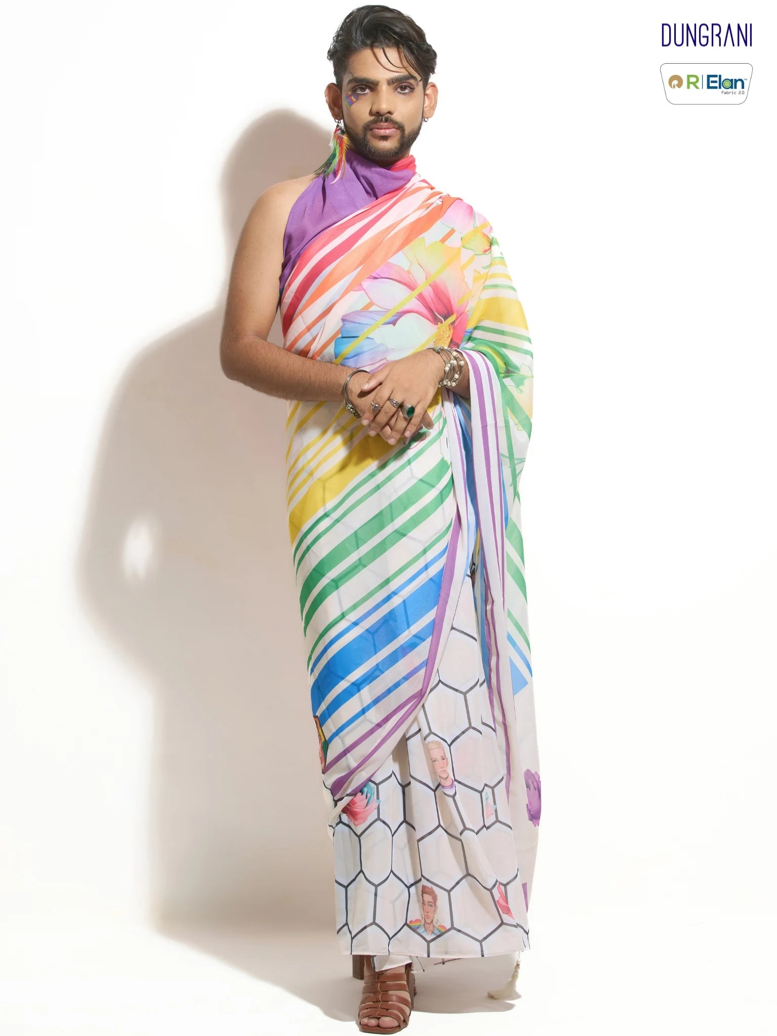FLOWERS OF PRIDE SAREE