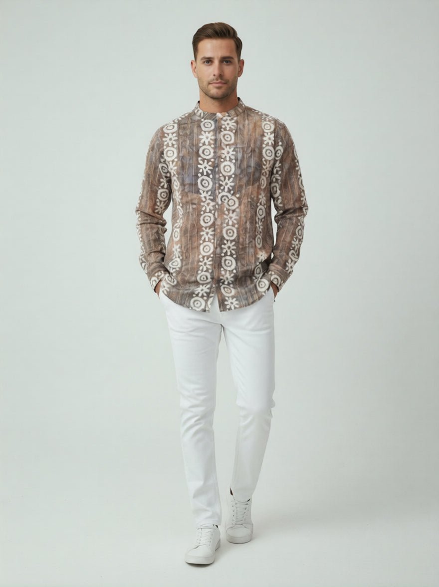 MAHENDI CC NR GOLD BATIK MENS SHIRT