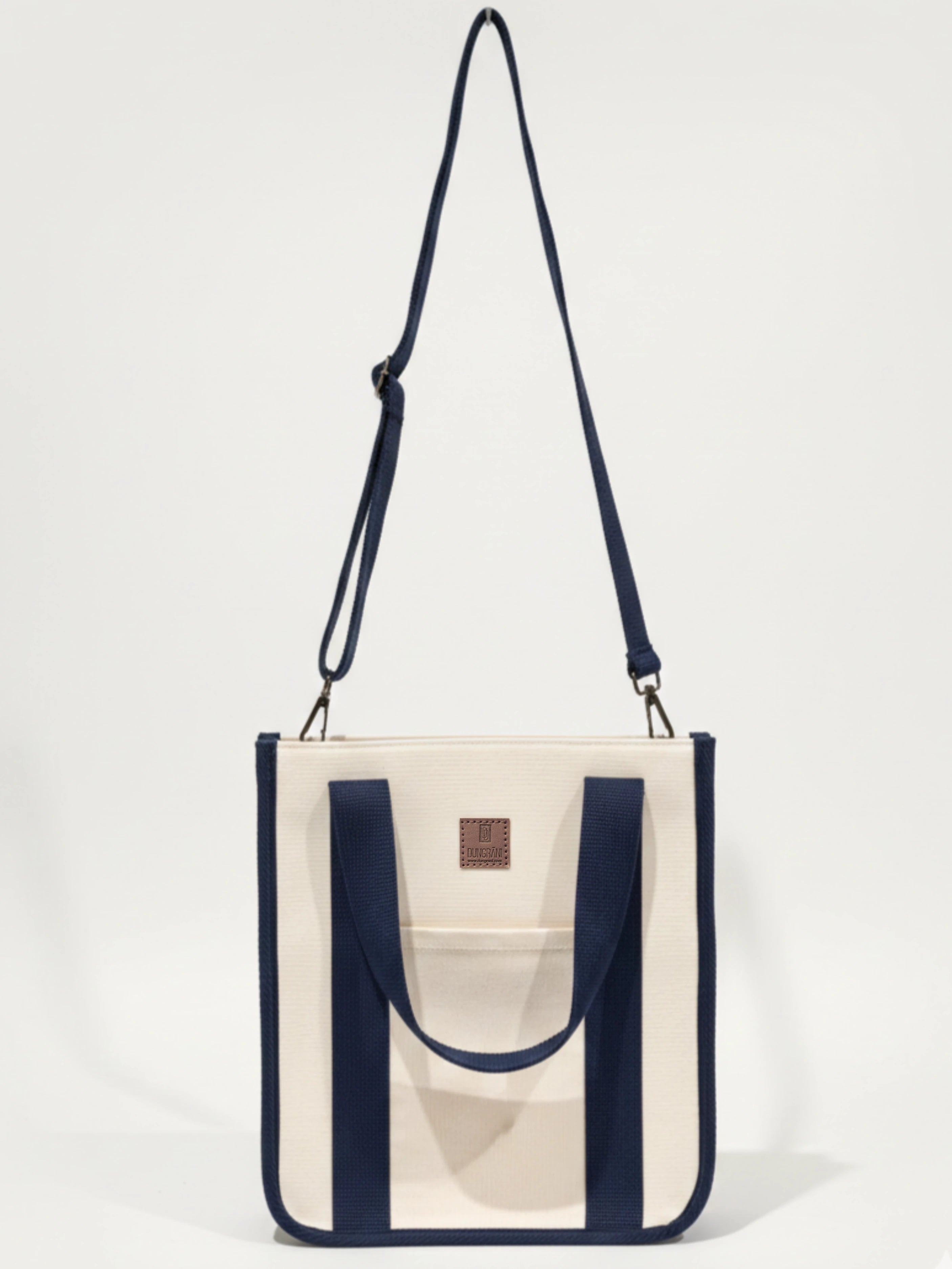 NATURAL BEIGE LARGE CLASSIC CANVAS TOTE BAG