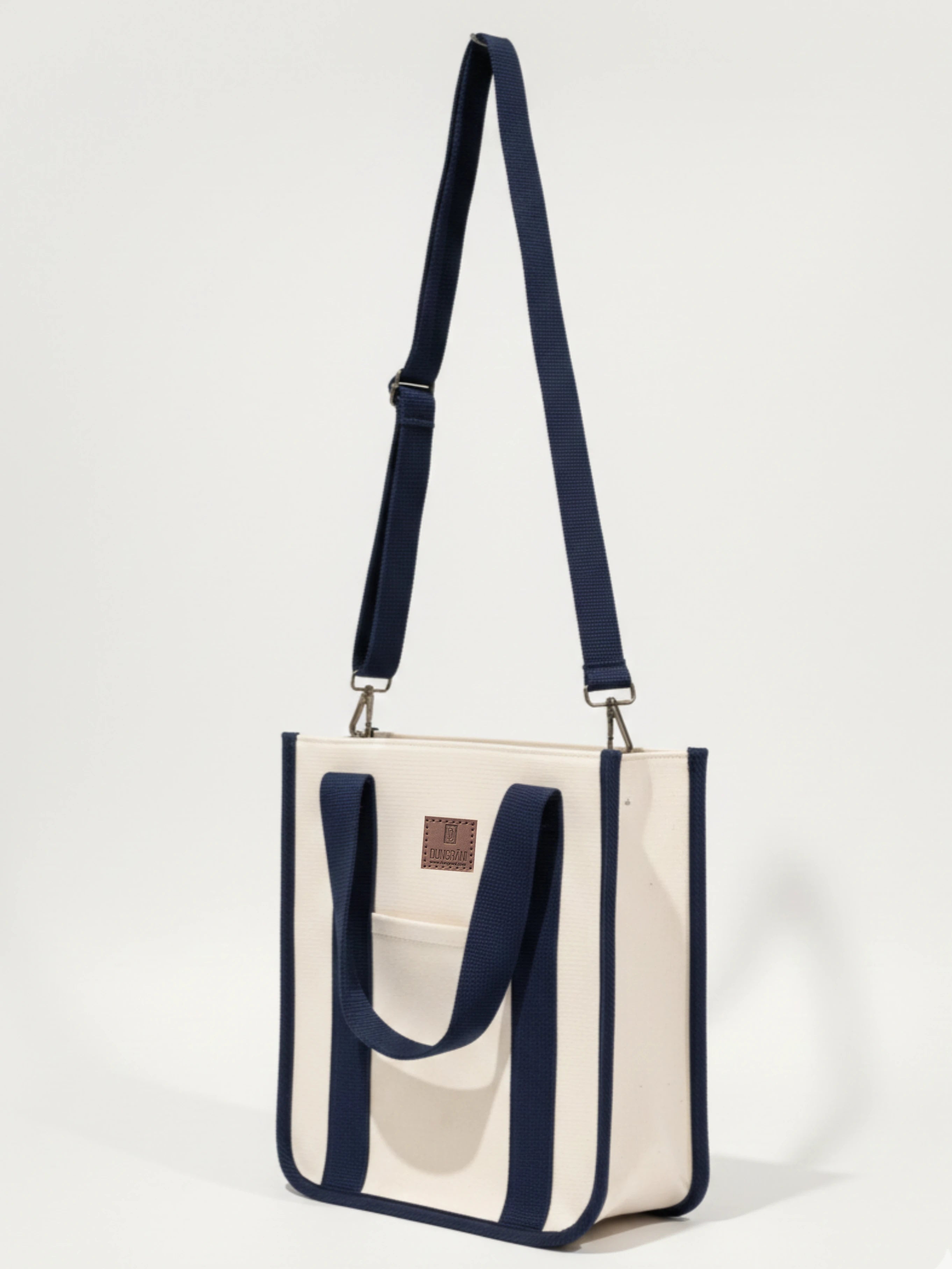 NATURAL BEIGE LARGE CLASSIC CANVAS TOTE BAG