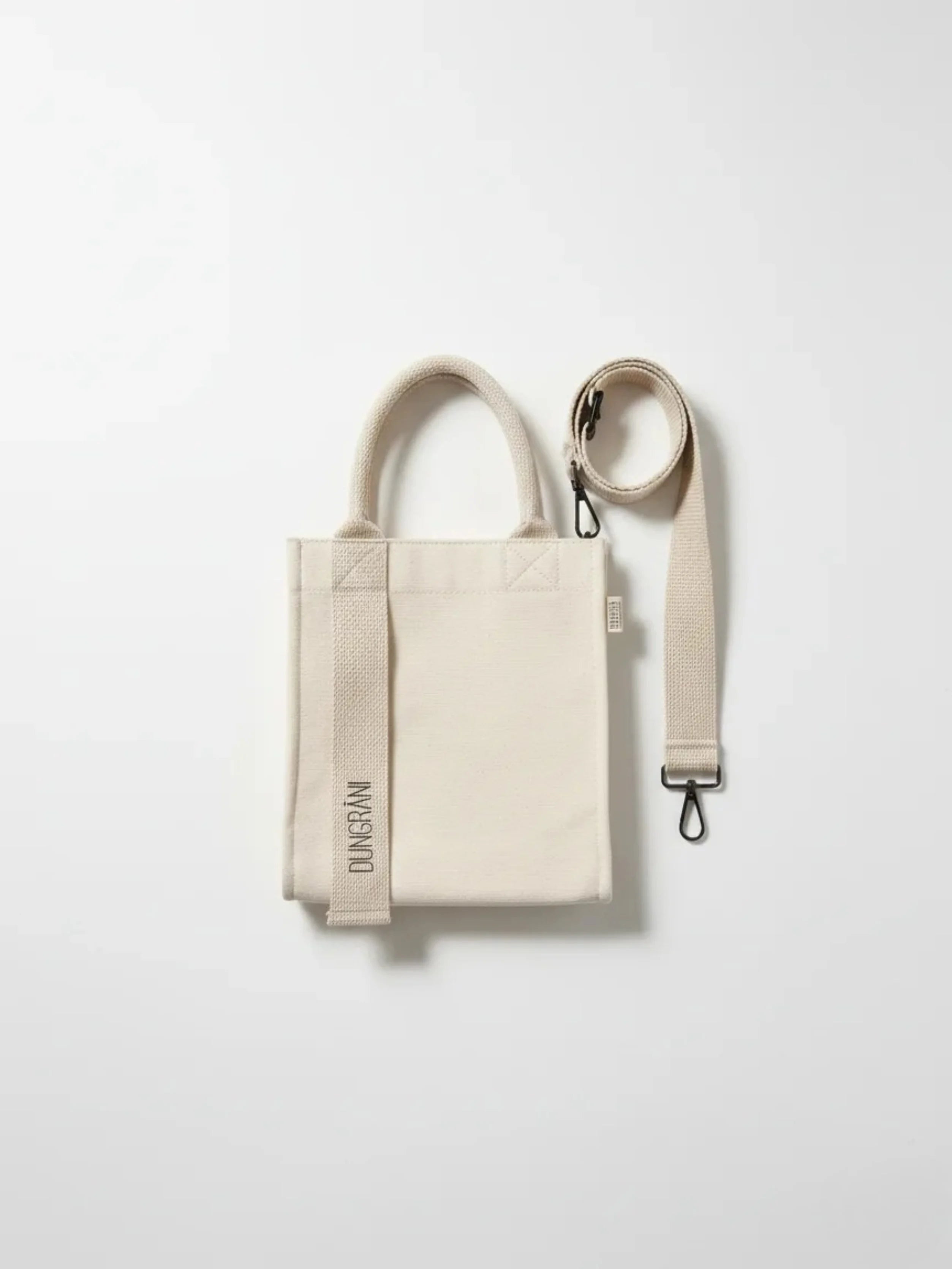 NATURAL BEIGE MINI SQUARE TOTE BAG