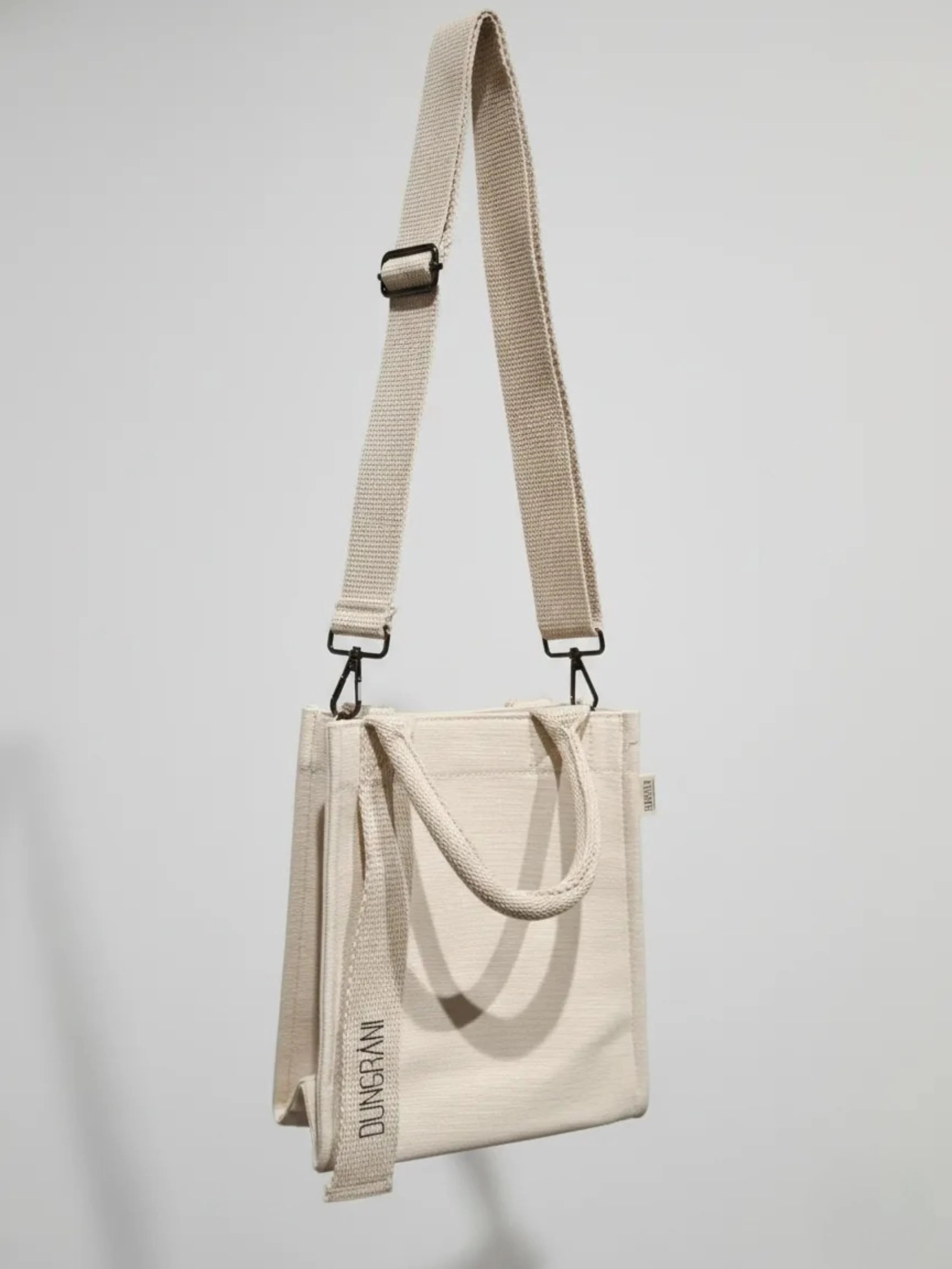 NATURAL BEIGE MINI SQUARE TOTE BAG