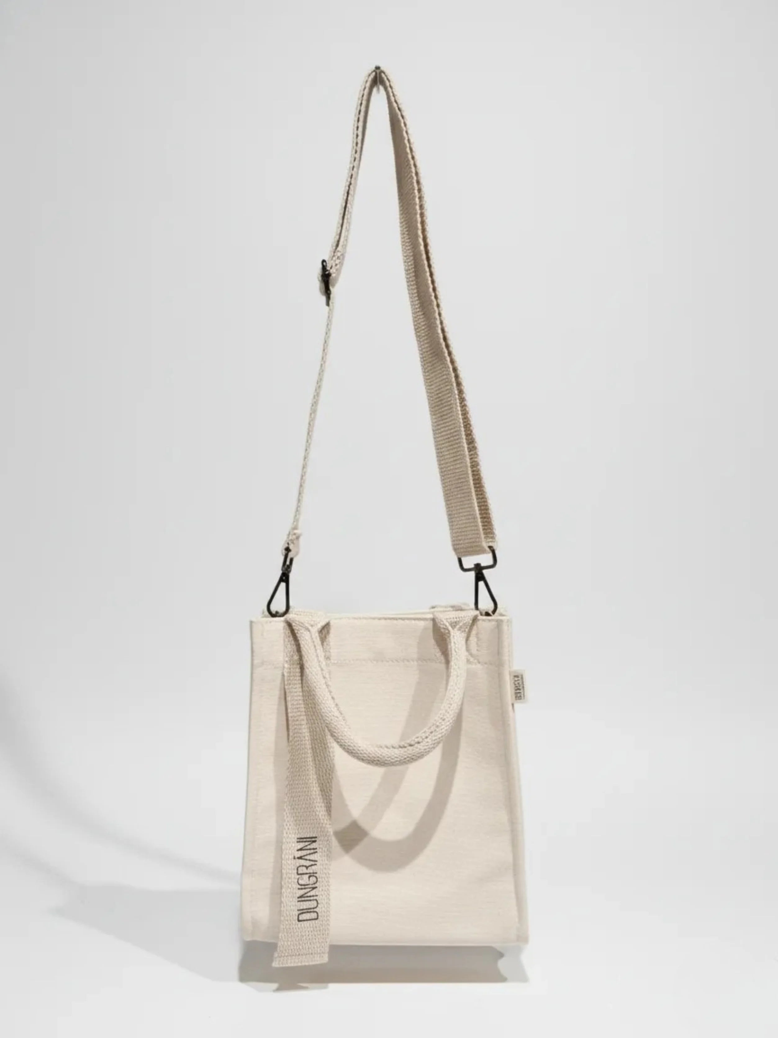 NATURAL BEIGE MINI SQUARE TOTE BAG
