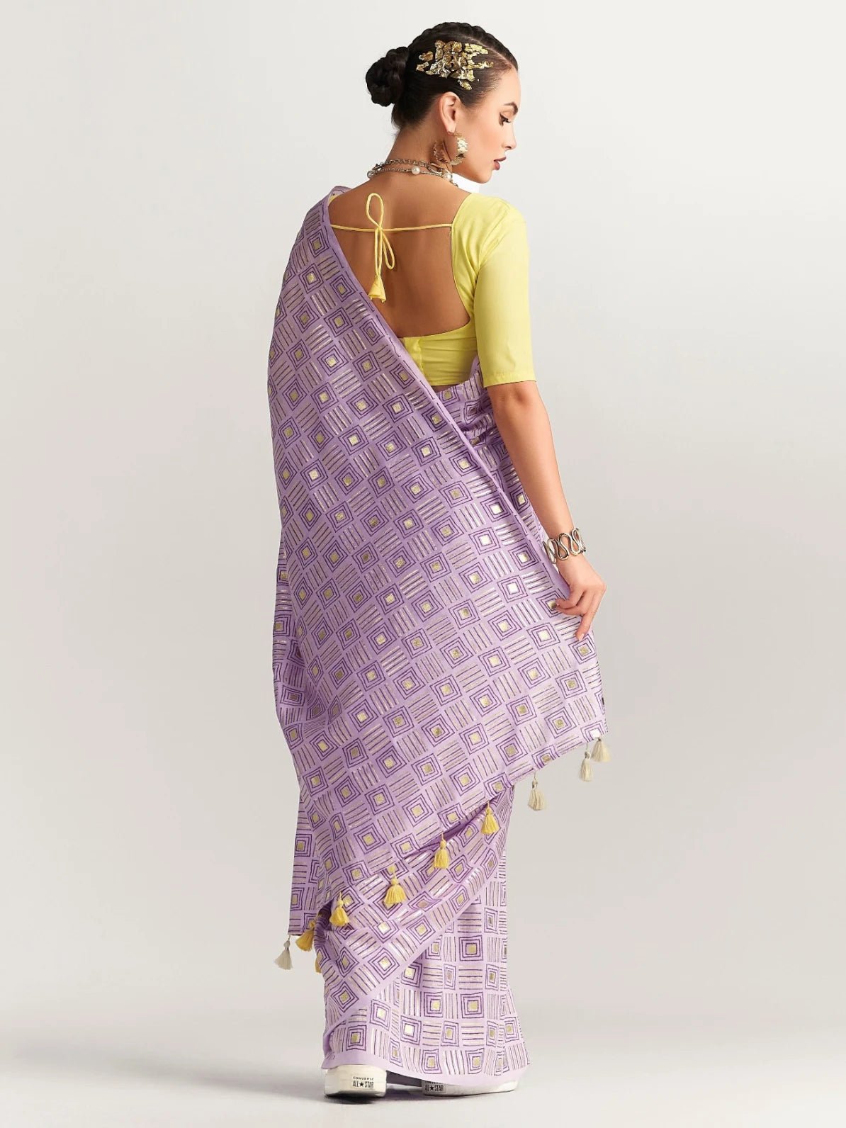 PERI PERI CHECKS SAREE