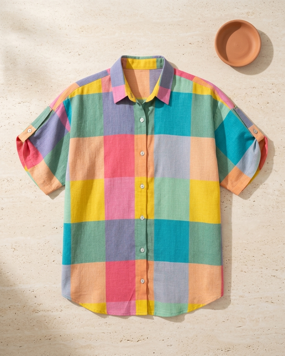 MULMUL COTTON MADRAS CHECKS SHIRT