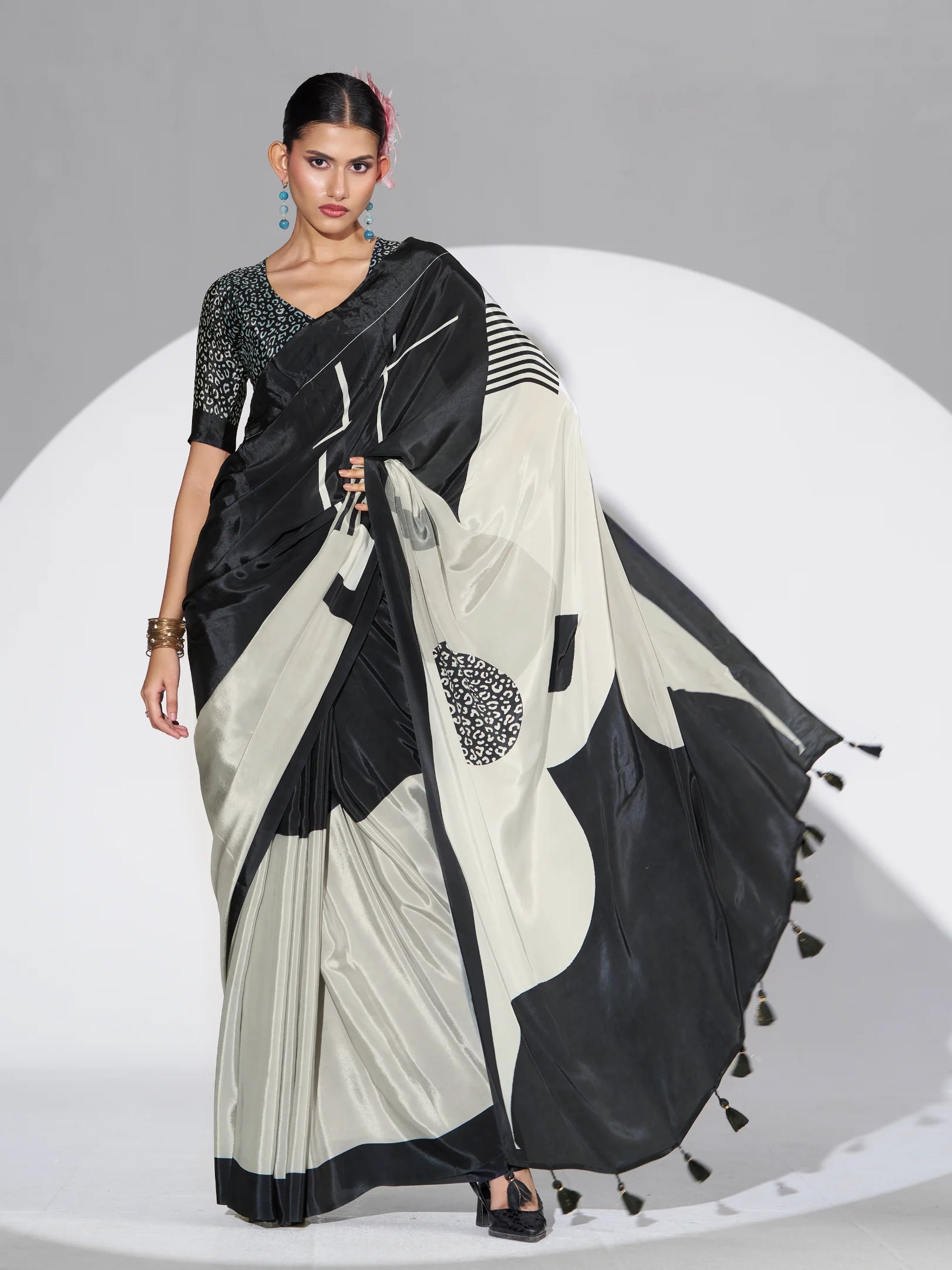 PURE CREPE DIGITAL PRINTED SAREE