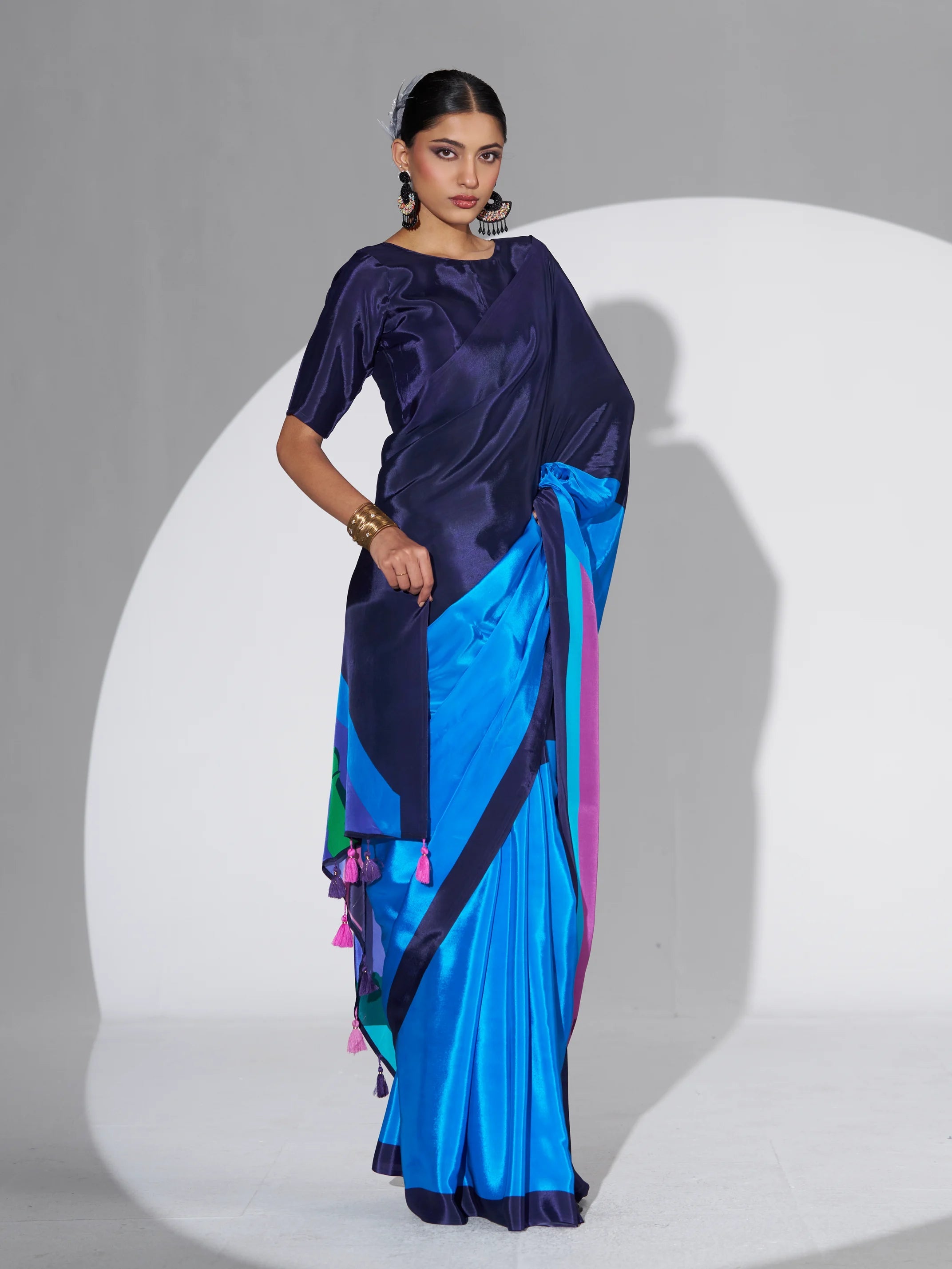 PURE CREPE DIGITAL PRINTED SAREE