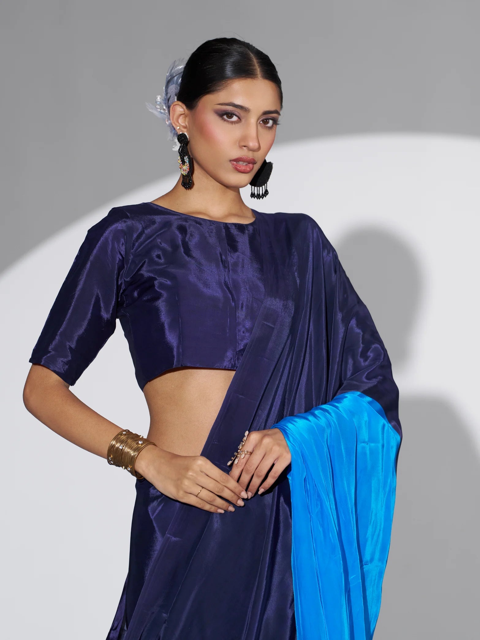 PURE CREPE DIGITAL PRINTED SAREE