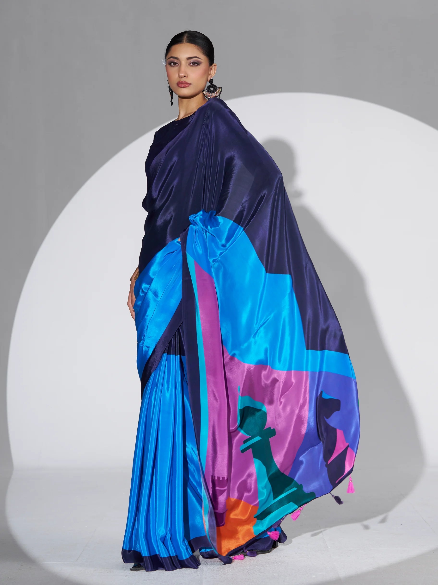 PURE CREPE DIGITAL PRINTED SAREE