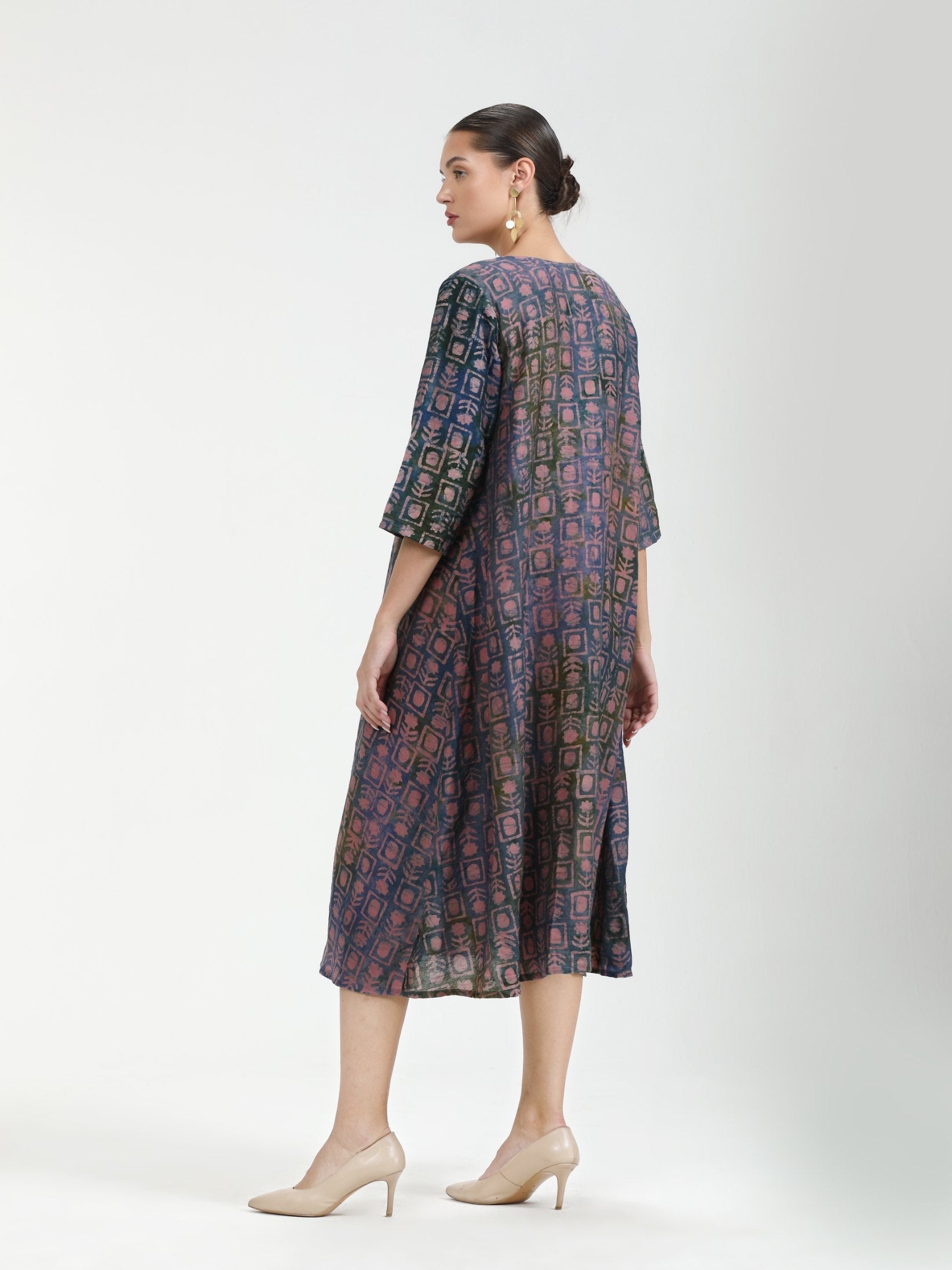 PURPLE PERI PERI BATIK PRINTED KURTI