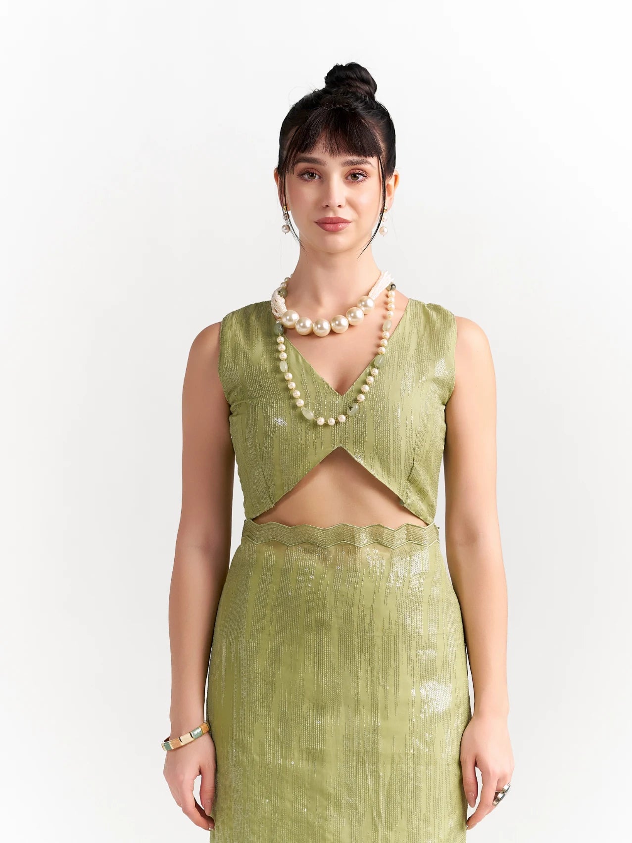 FEEZY MILKY FLEX EMBROIDERY SAREE WITH BLOUSE