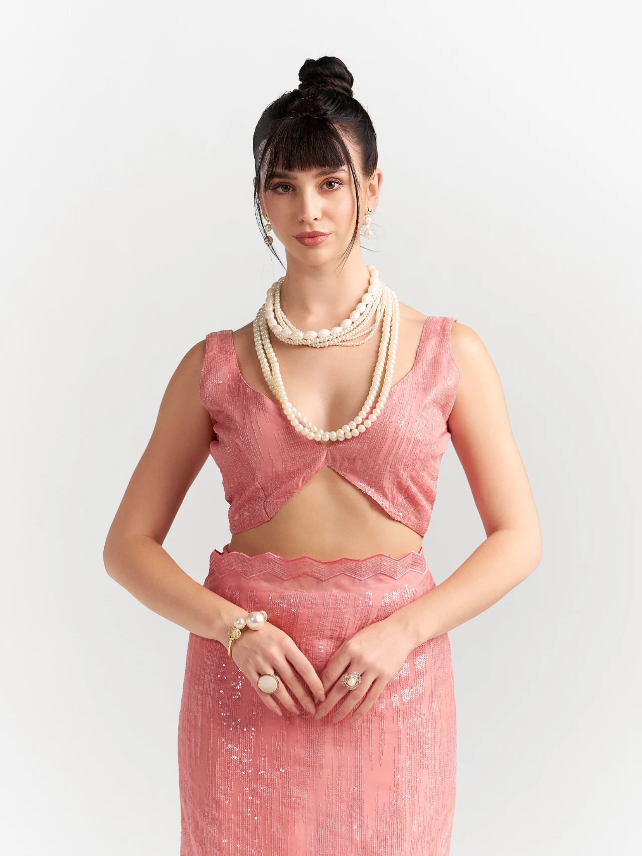 FEEZY MILKY FLEX EMBROIDERY SAREE WITH BLOUSE