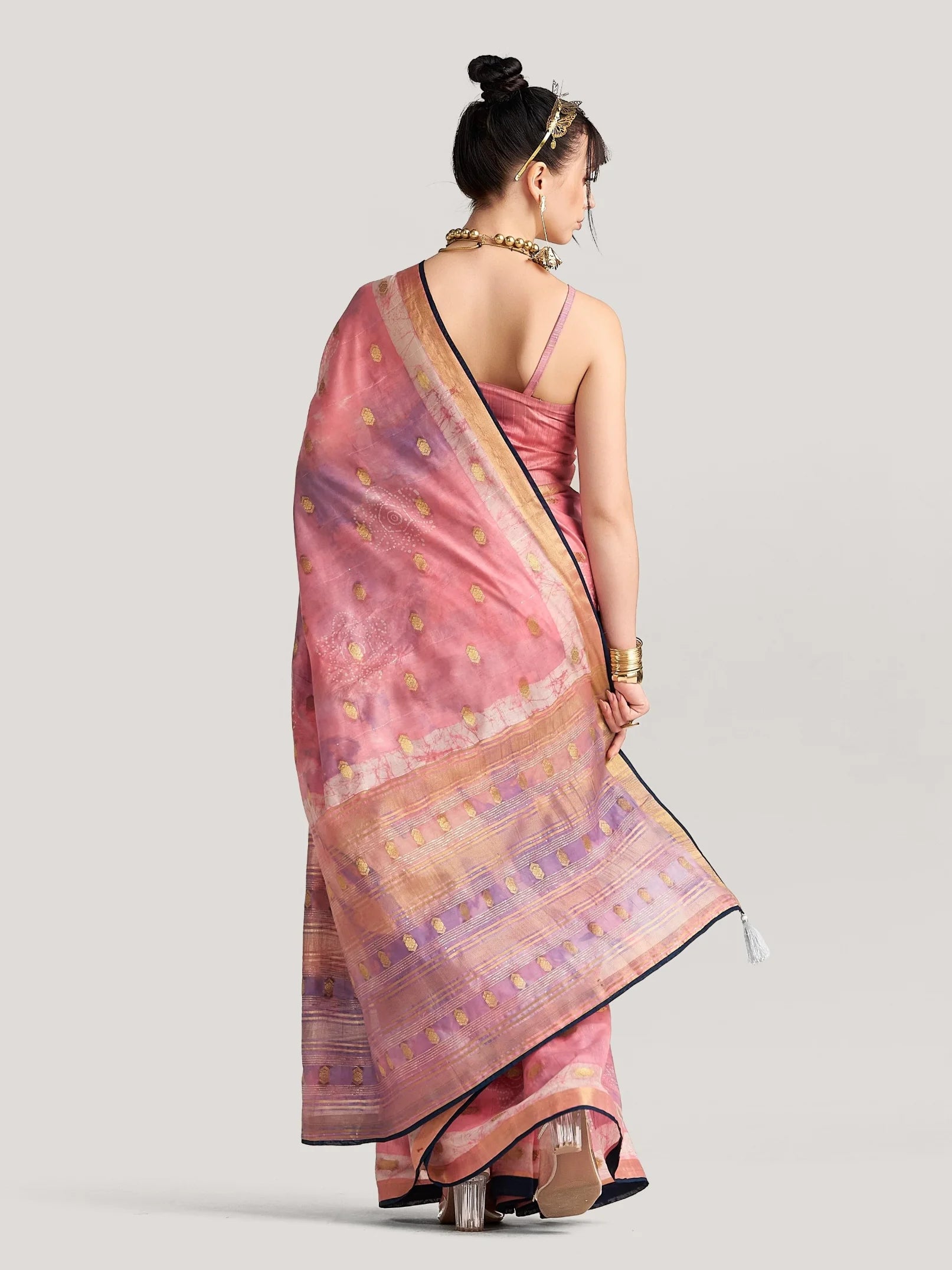 ORGANZA FEEZY DAISY SAREE WITH BLOUSE