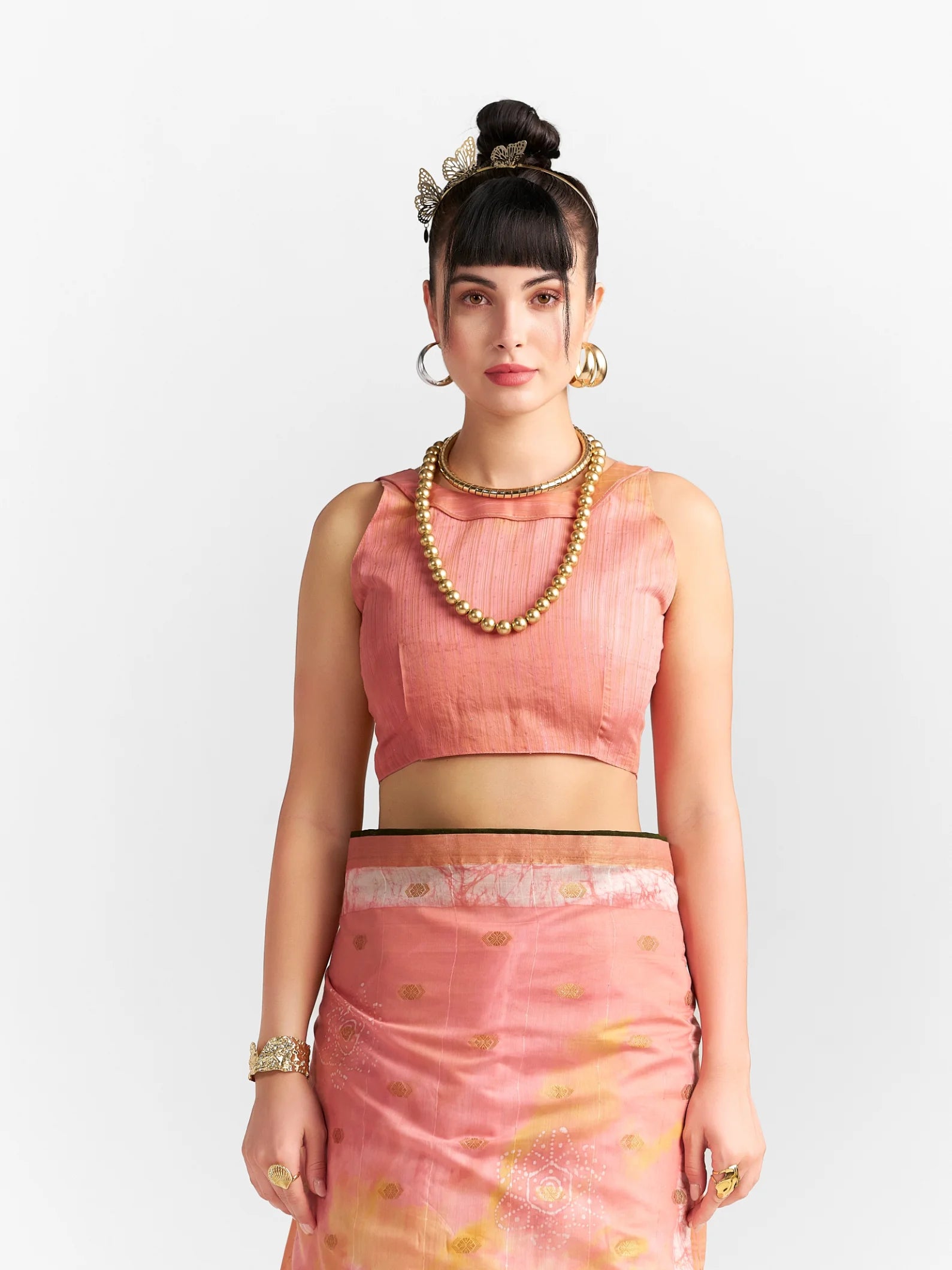 ORGANZA FEEZY DAISY SAREE WITH BLOUSE