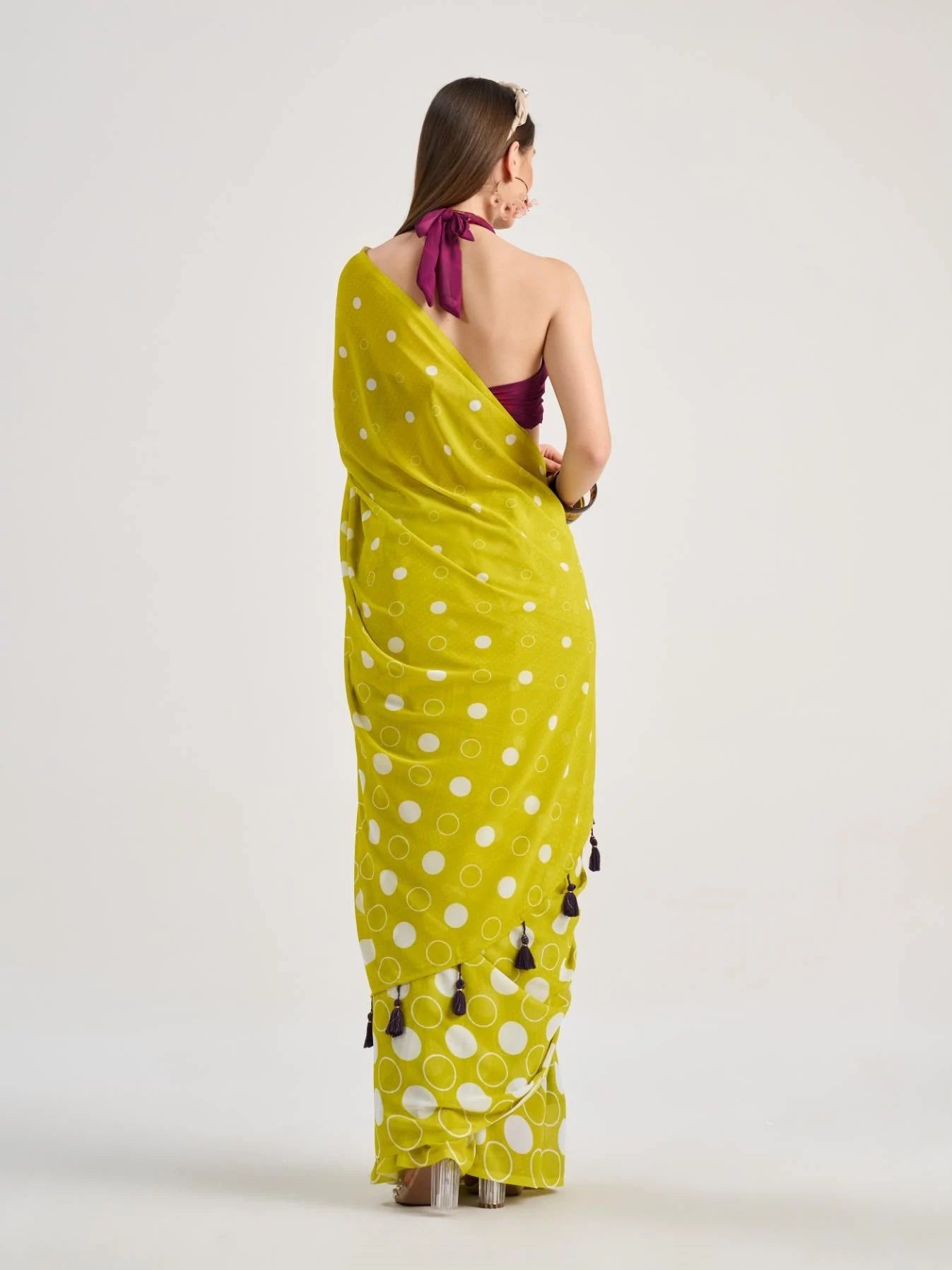 POLKA POPS DIGITAL PRINTED SAREE