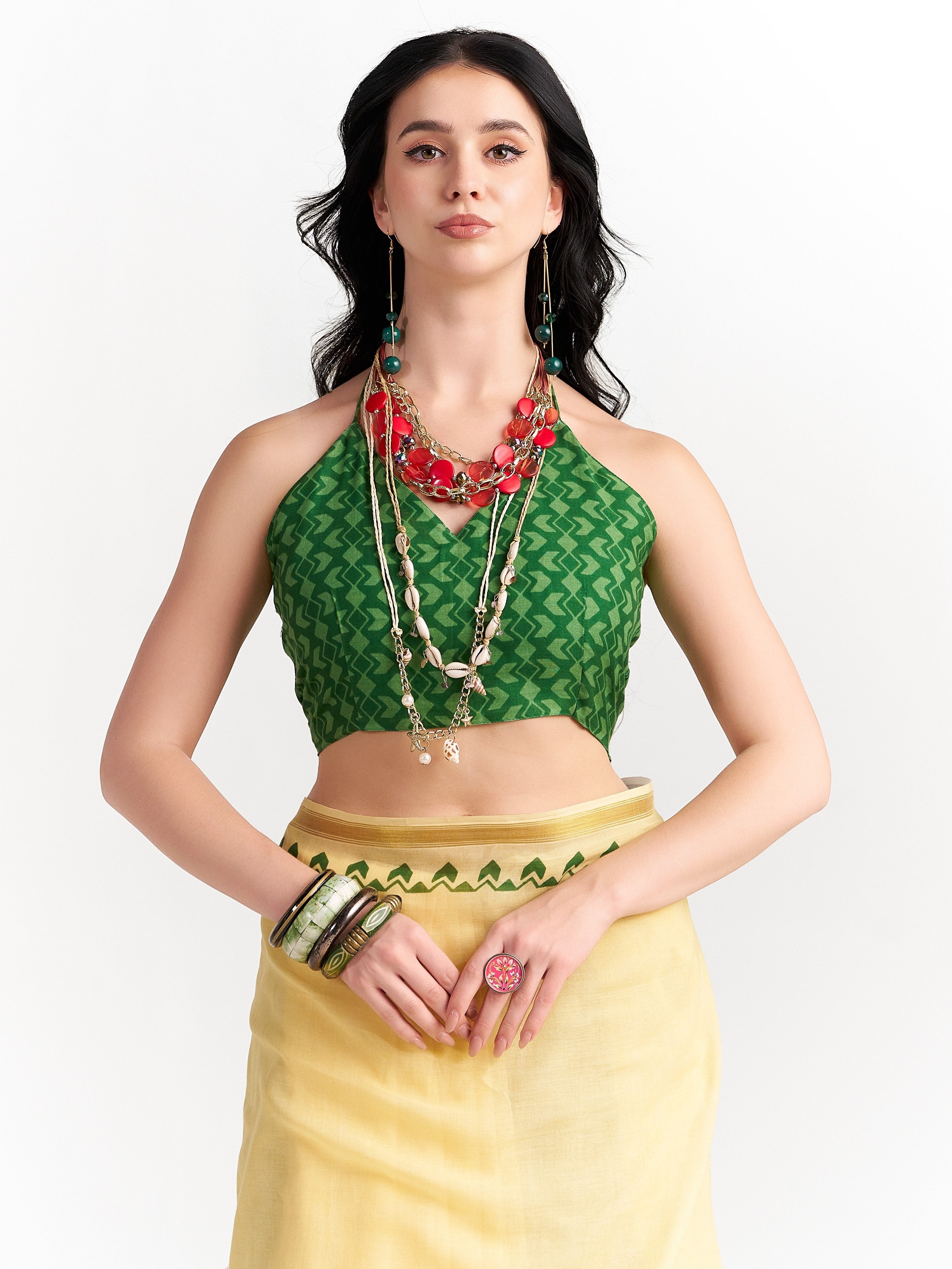 VISCOSE MUL LIVA DIGITAL PRINTED SAREE WITH BLOUSE