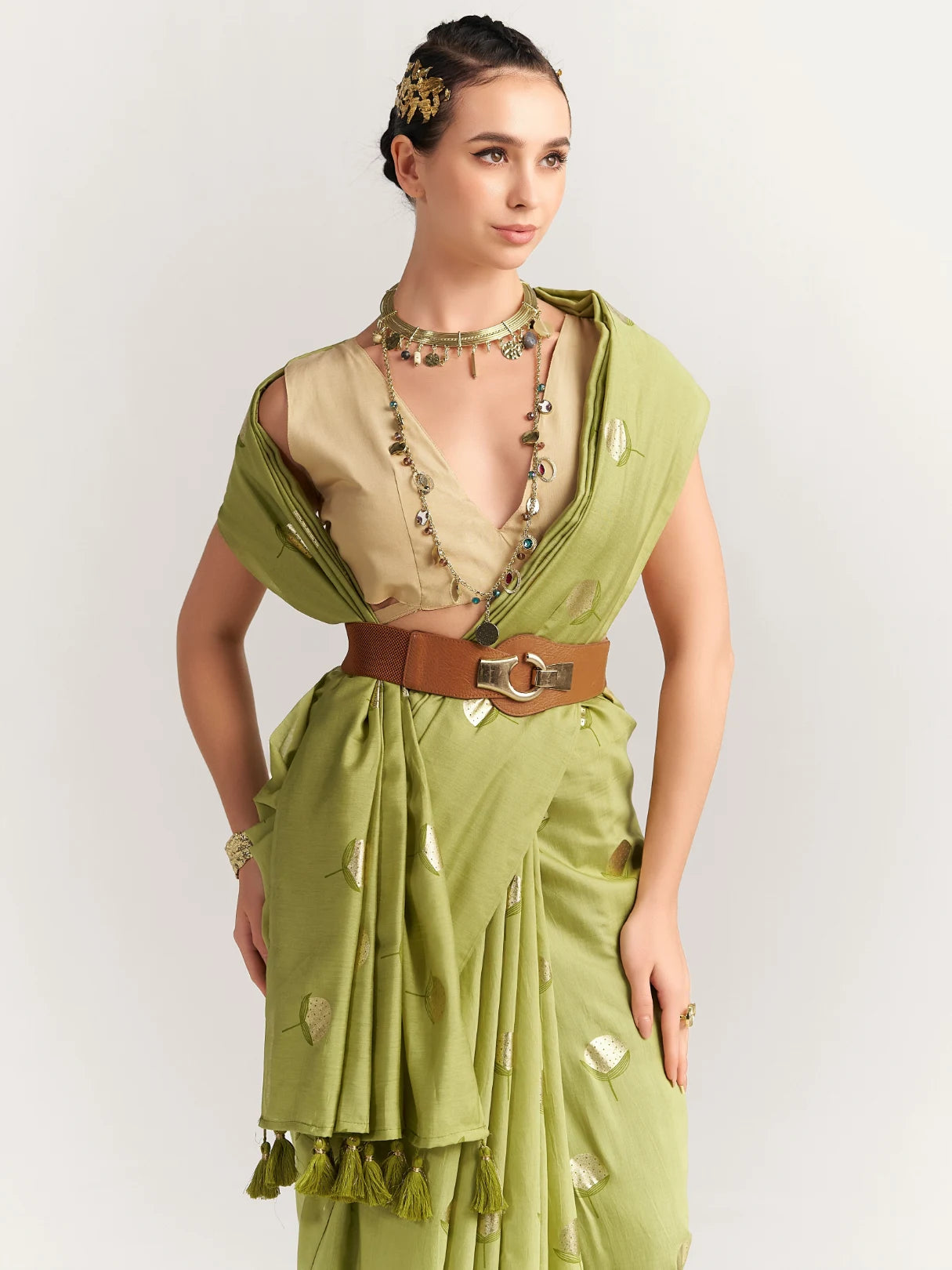 PERI PERI NUT SAREE WITH BLOUSE