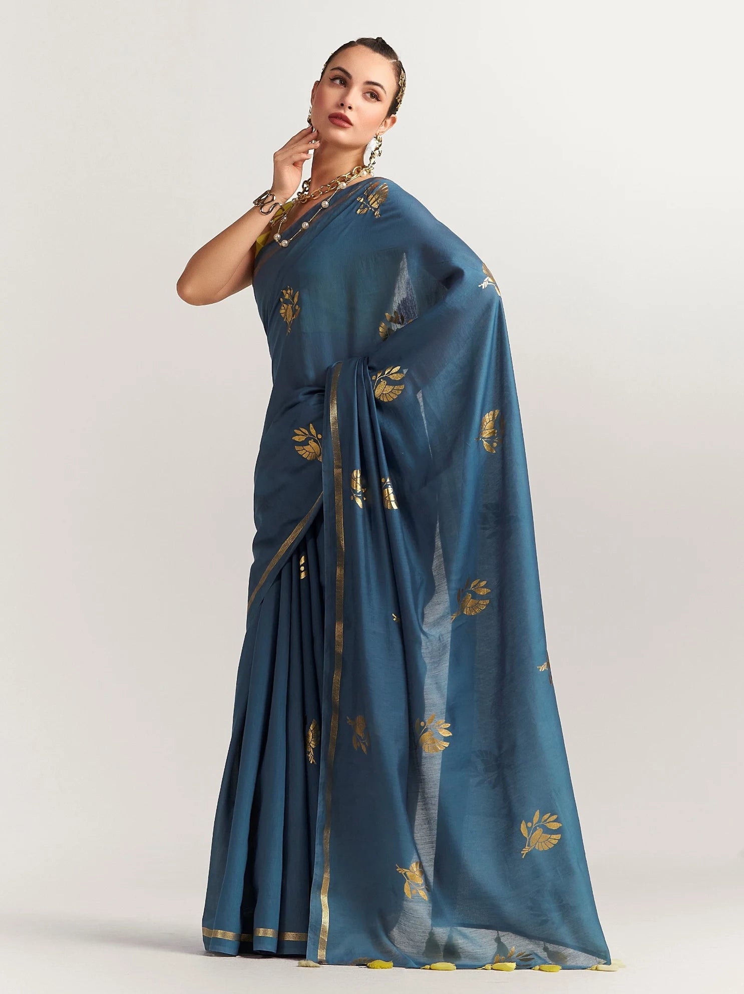 PERI PERI BIRD SAREE WITH BLOUSE