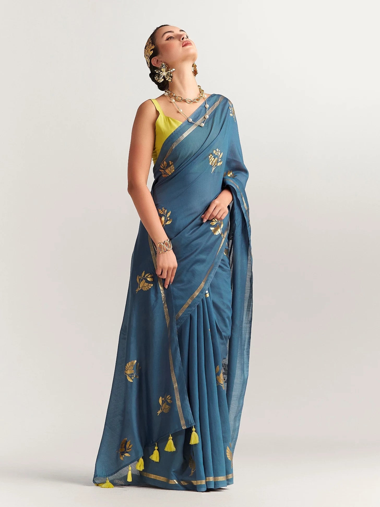 PERI PERI BIRD SAREE WITH BLOUSE